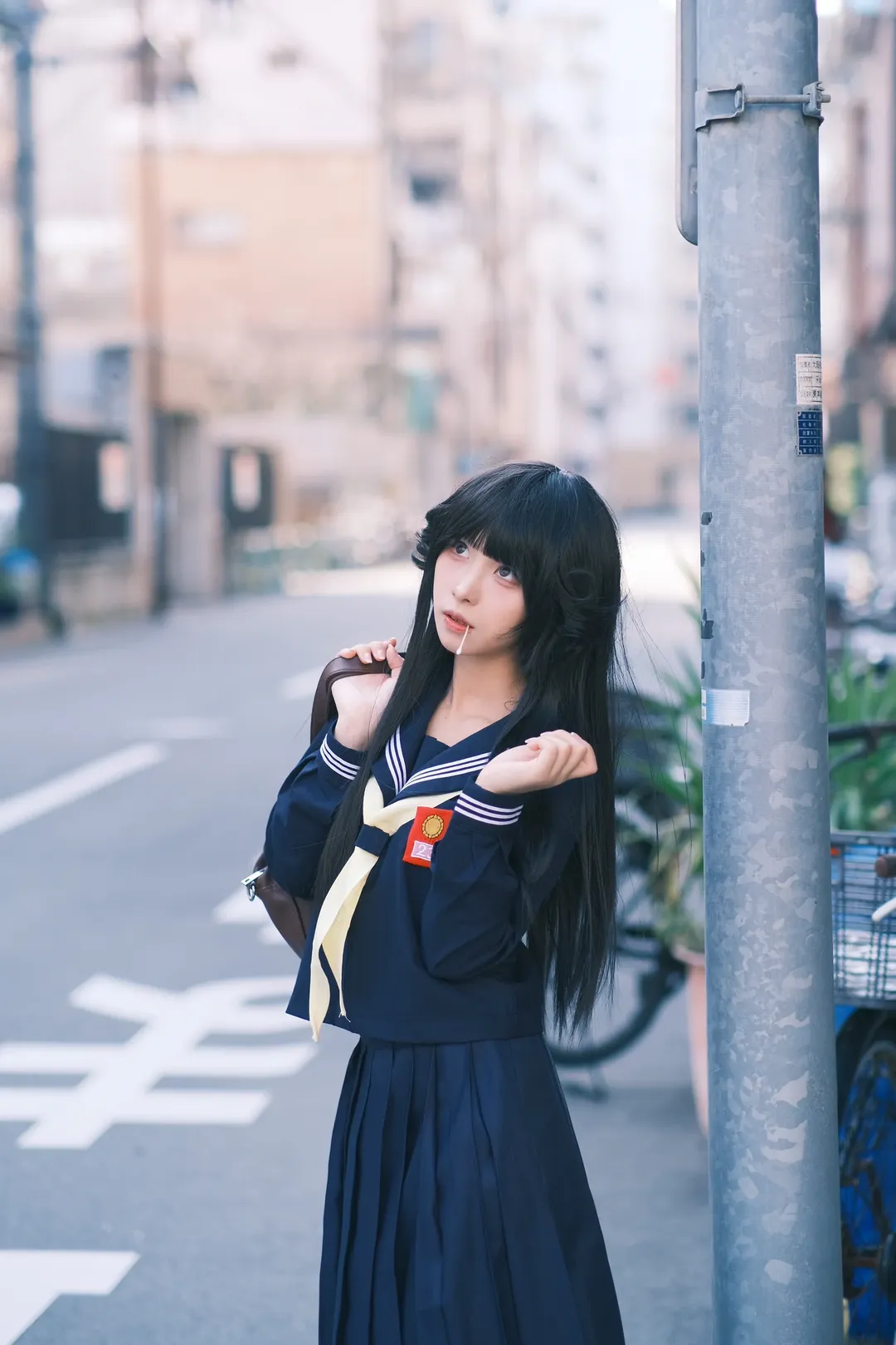 【早川京子cos】我是大哥大的不良少女街拍日记 - 第 3 张