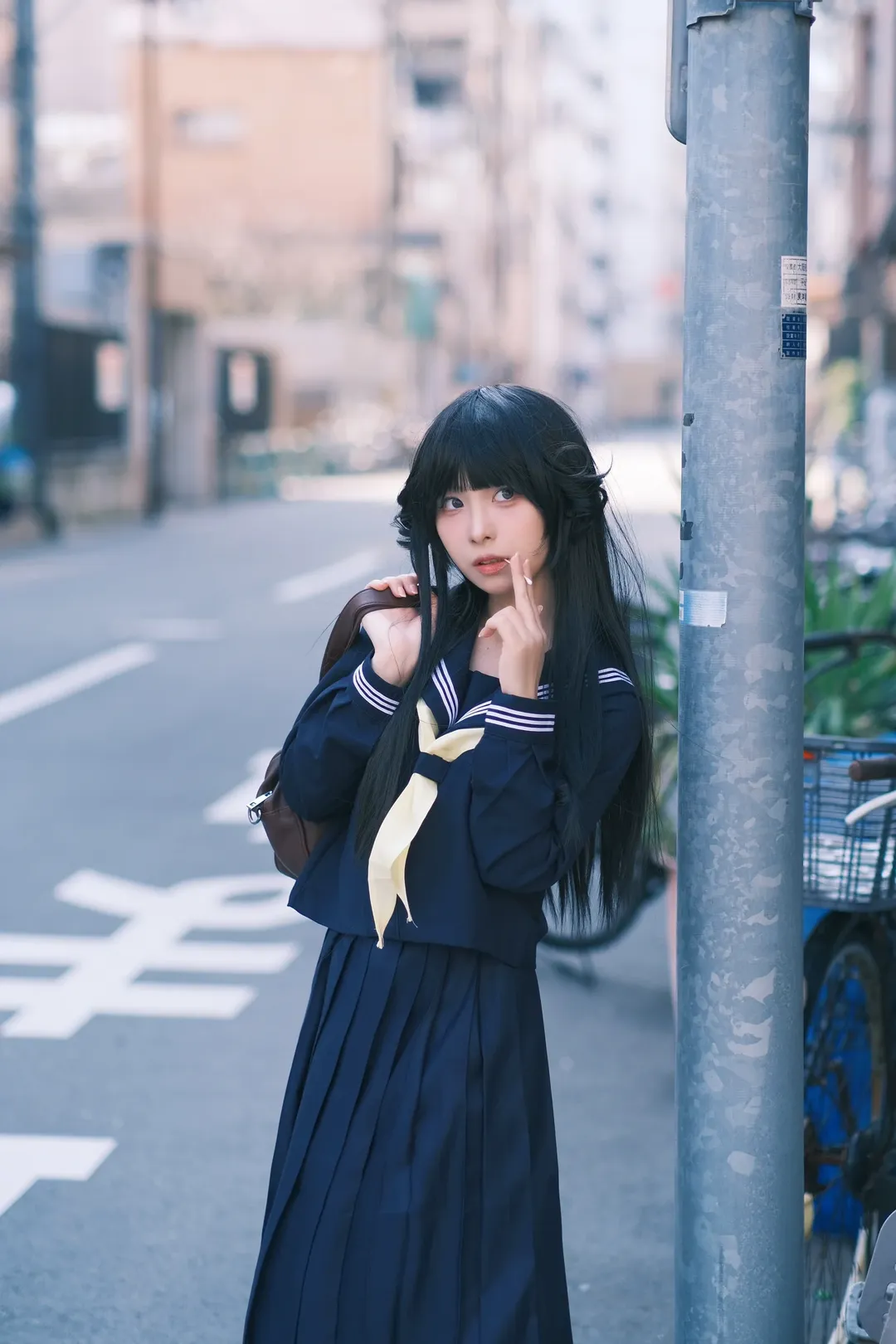 【早川京子cos】我是大哥大的不良少女街拍日记 - 第 4 张