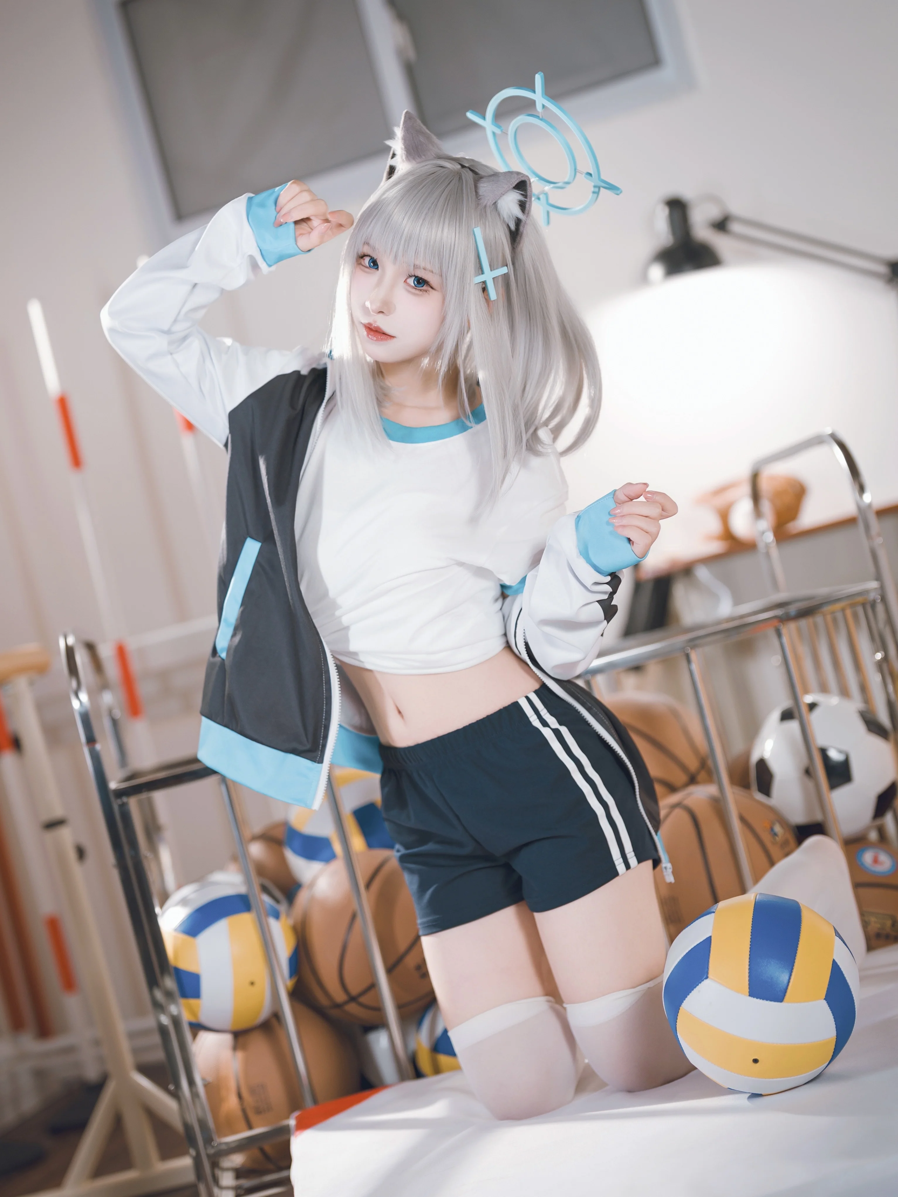 【砂狼白子cos】蔚藍檔案體操服還原，校園風拍攝全記錄 - 第 2 張