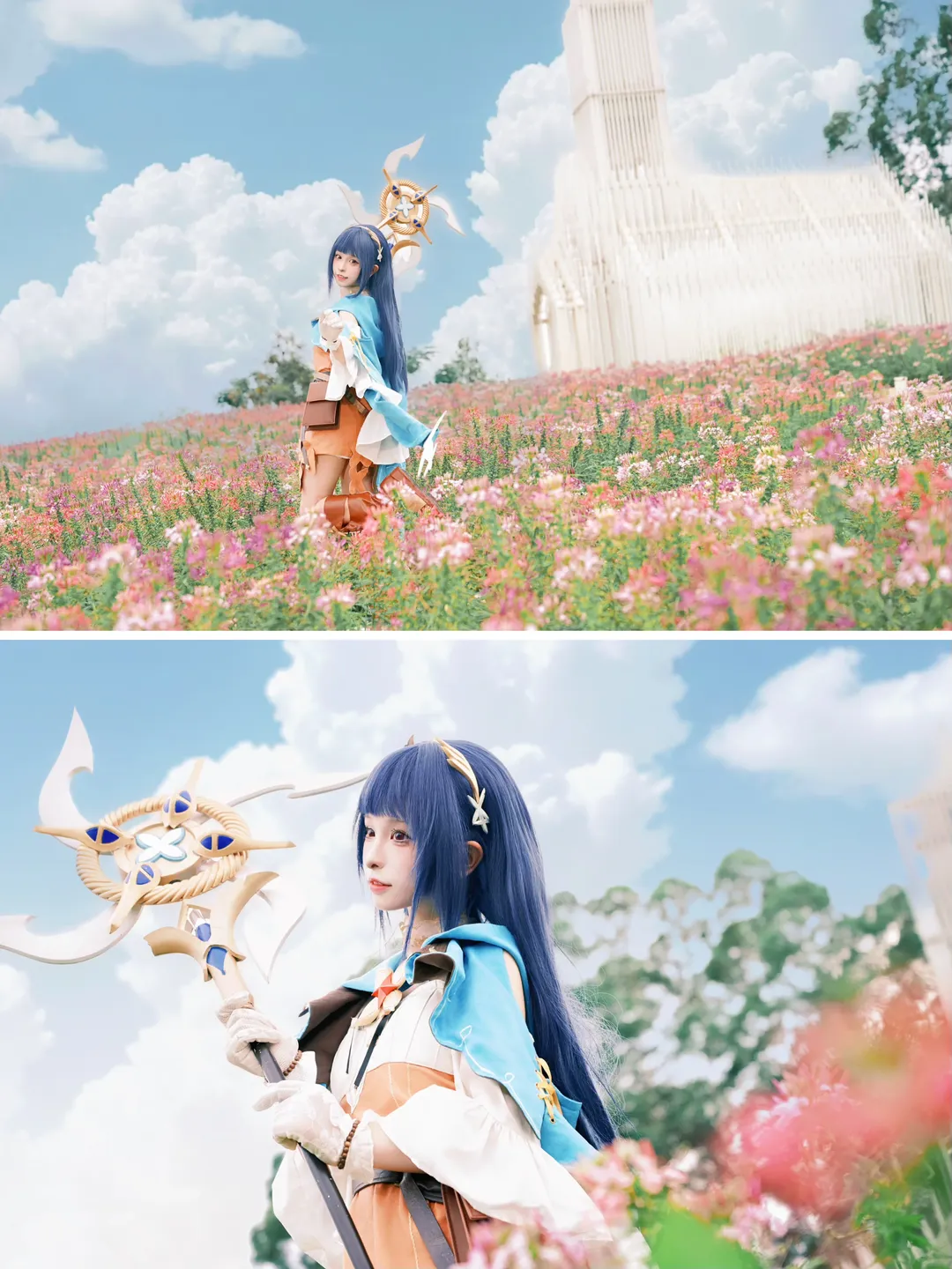 【夏花cos】星塔旅人生日花海拍摄记录 - 第 1 张