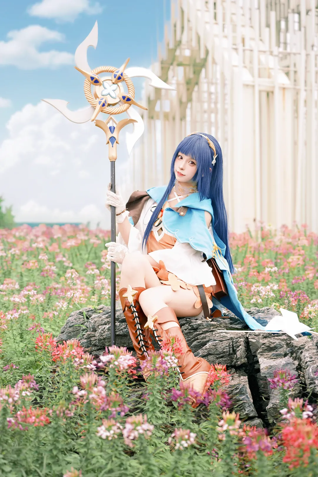 【夏花cos】星塔旅人生日花海拍摄记录 - 第 2 张