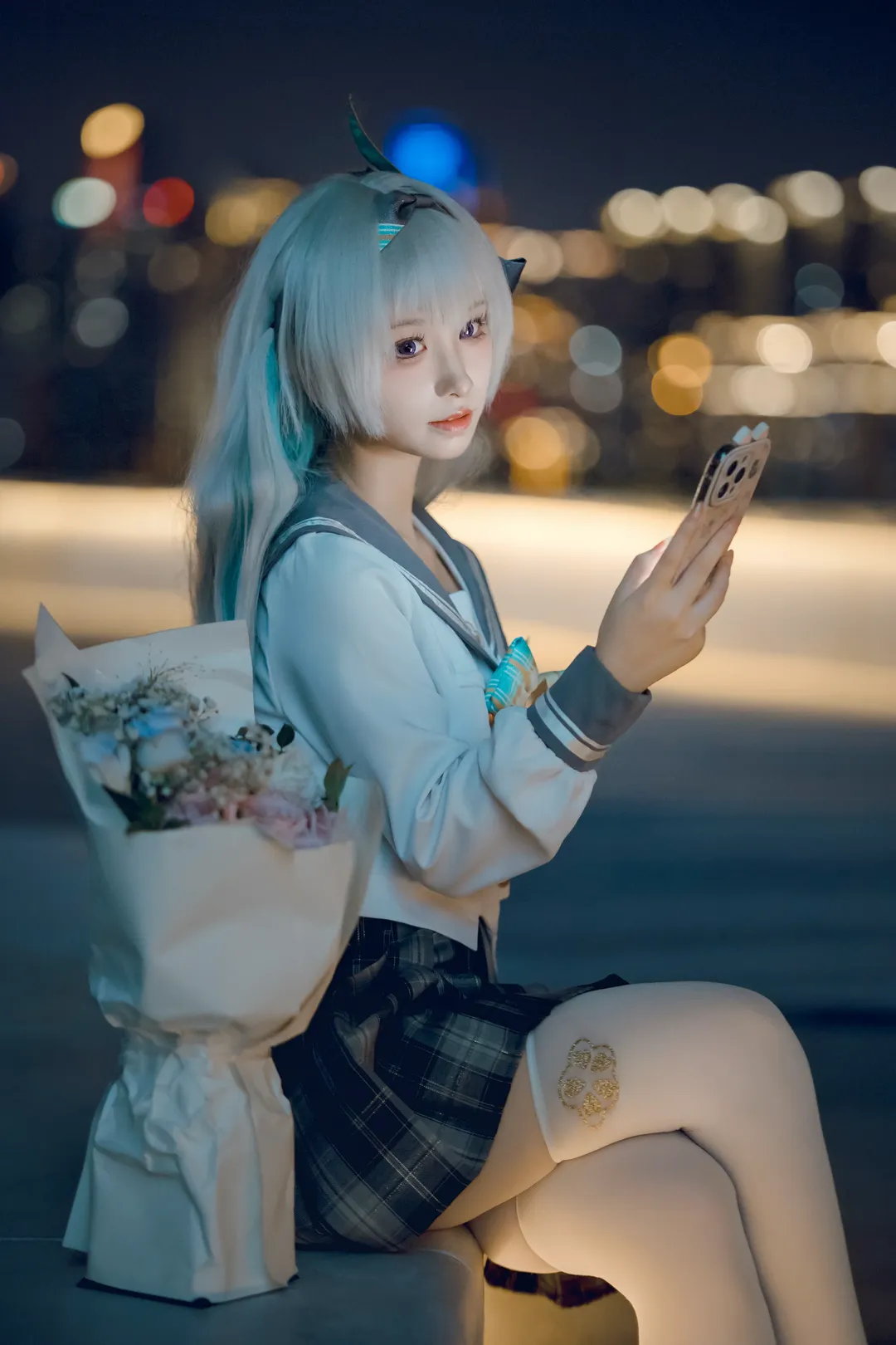 【流萤cos】崩坏星穹铁道，夜景里的春日手信 - 第 2 张