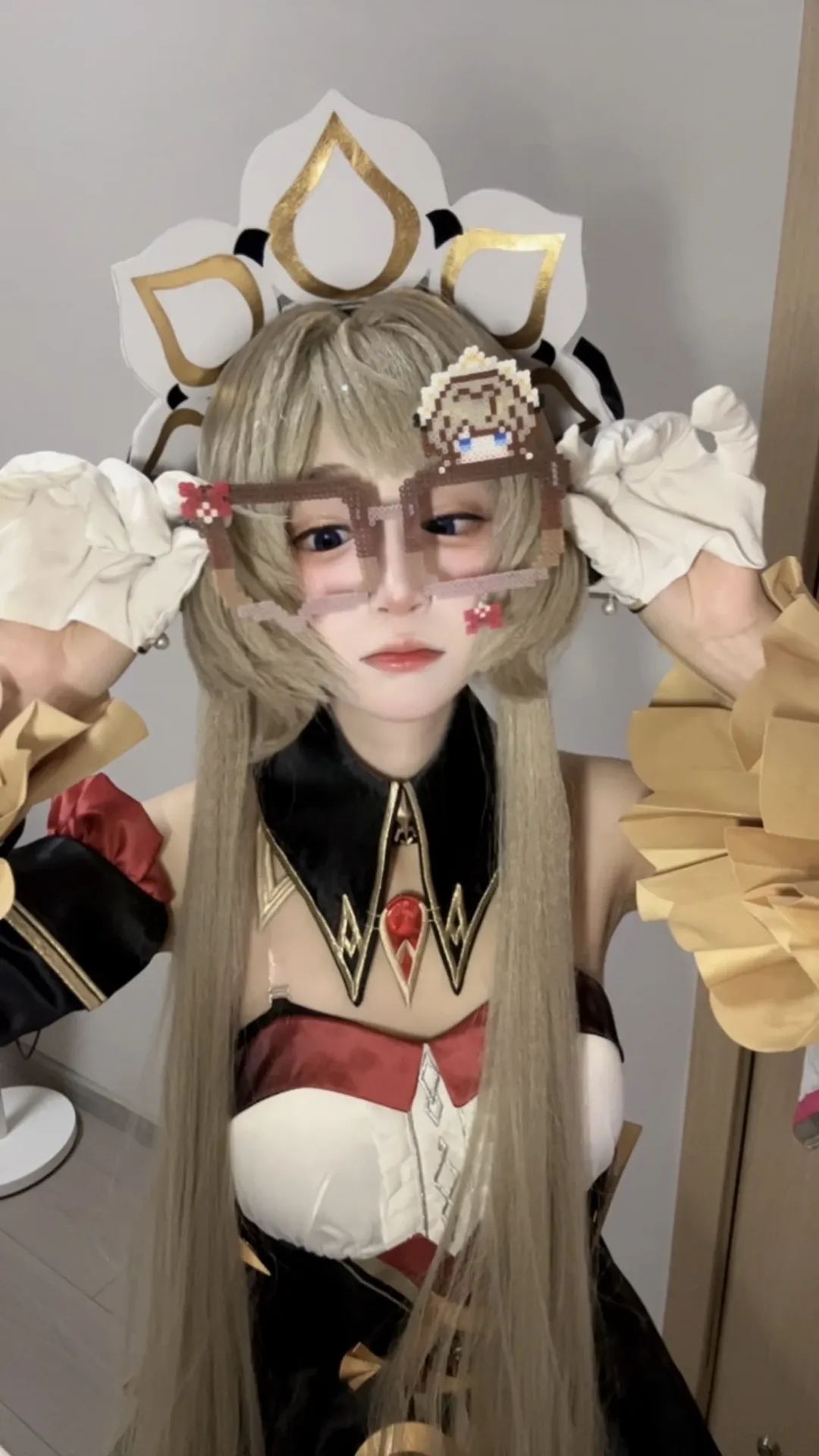 【桑多涅cos】析構萬理髮條公主的畫素眼鏡與大袖拍照分享 - 第 1 張