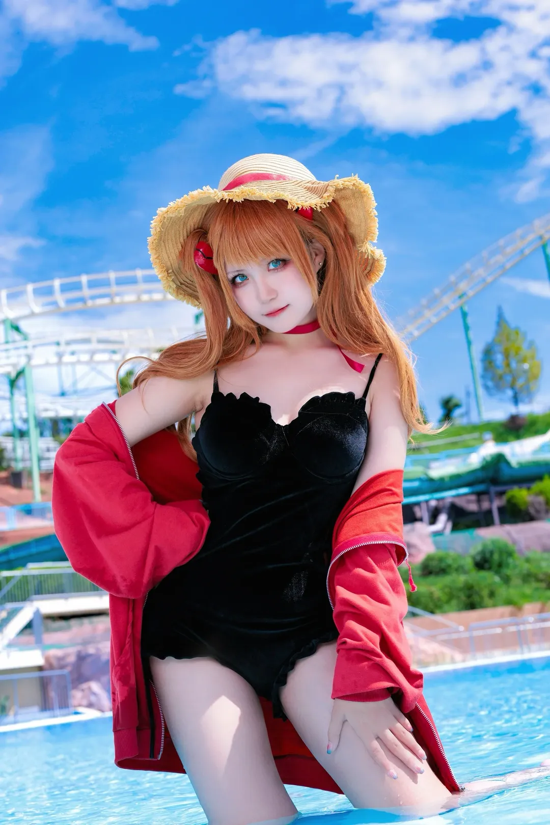 【明日香cos】新世纪福音战士夏日泳装造型分享 - 第 2 张