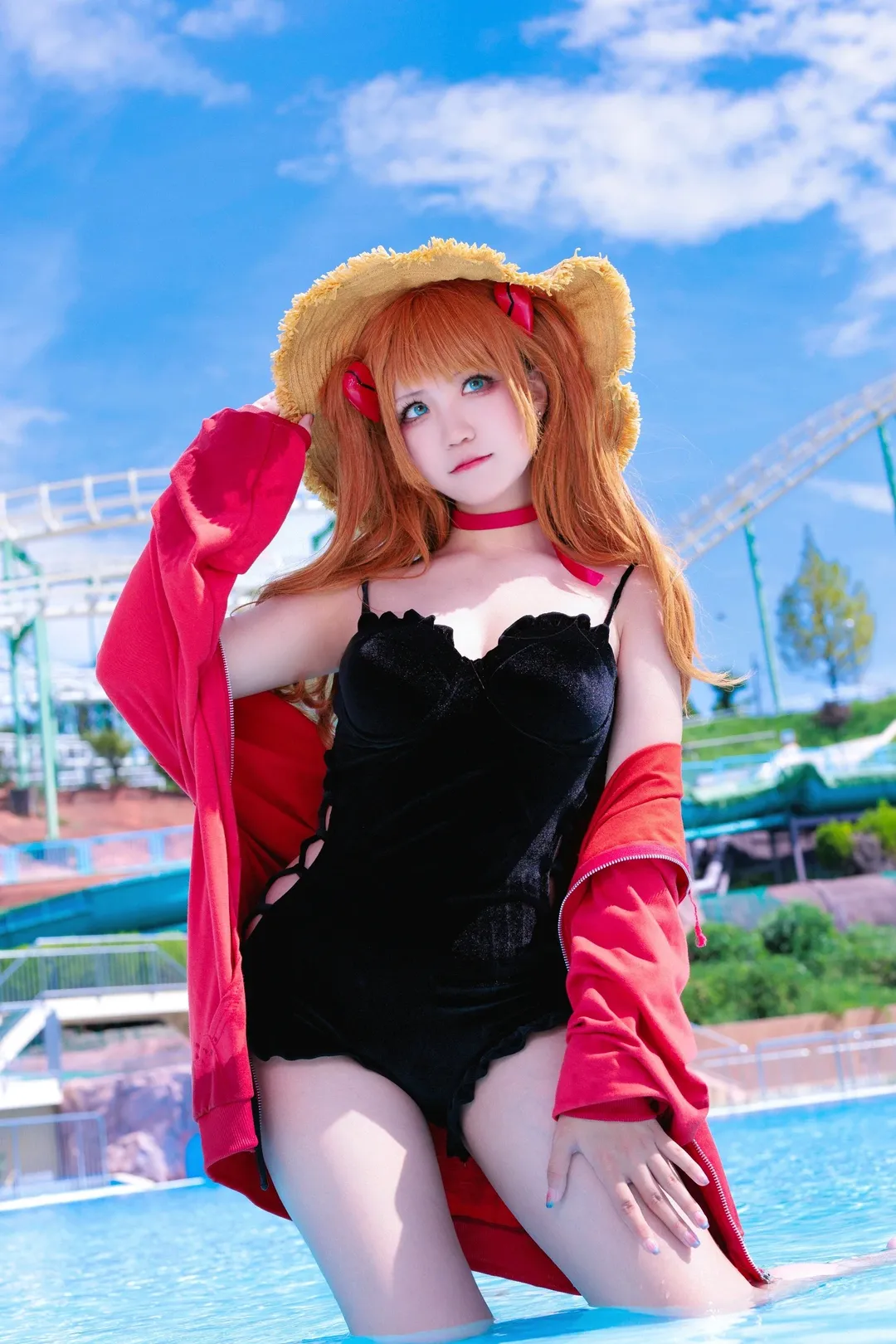 【明日香cos】新世纪福音战士夏日泳装造型分享 - 第 3 张