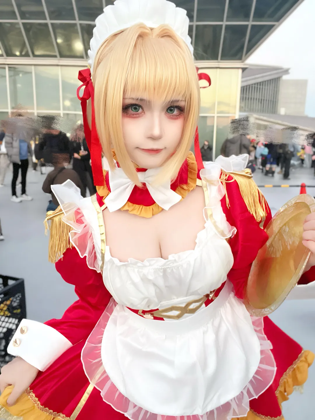 【尼禄cos】2026新年快乐，FGO红白女仆装场照分享