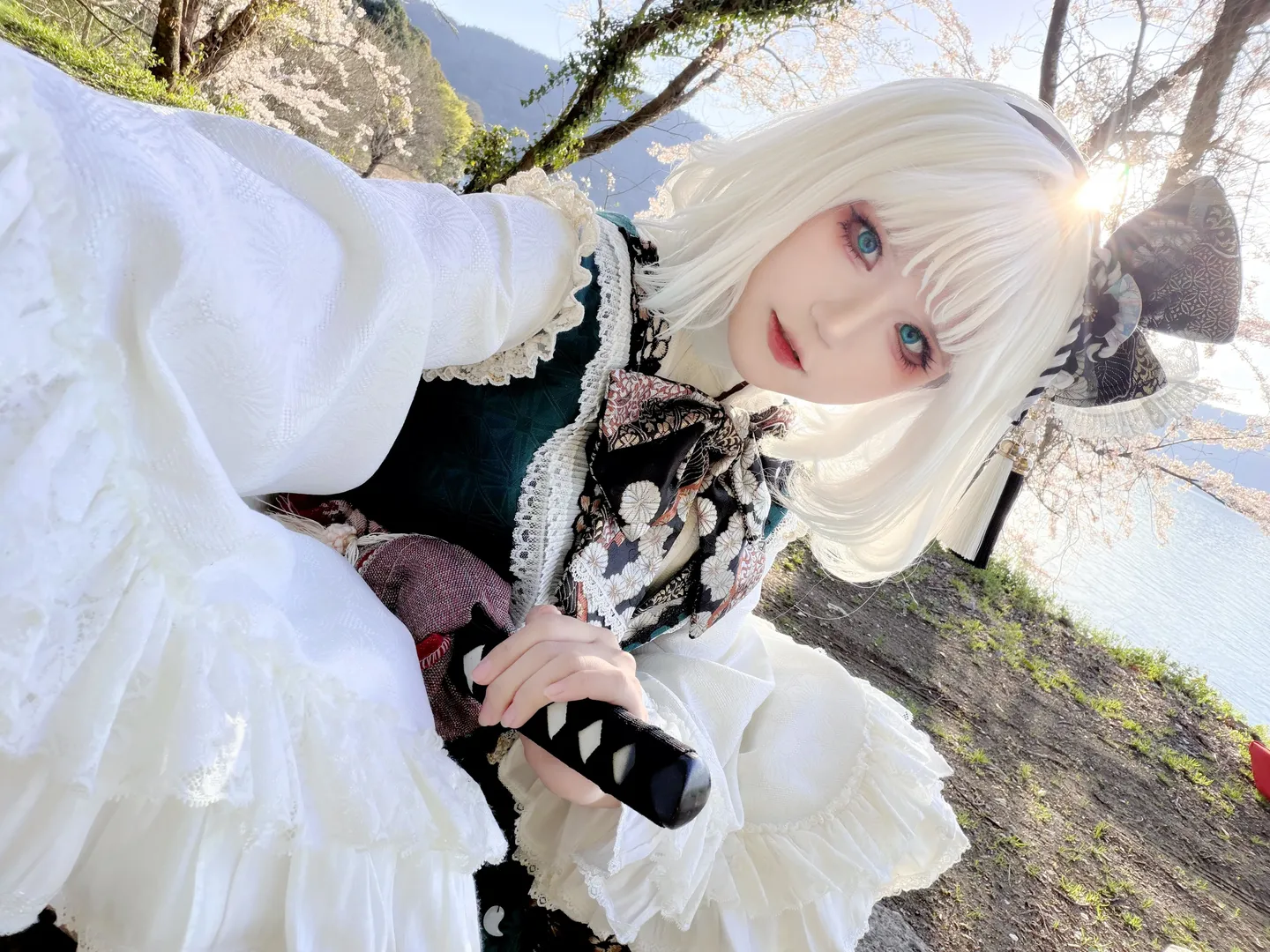 【魂魄妖梦cos】东方Project的庭师与春日樱花外景