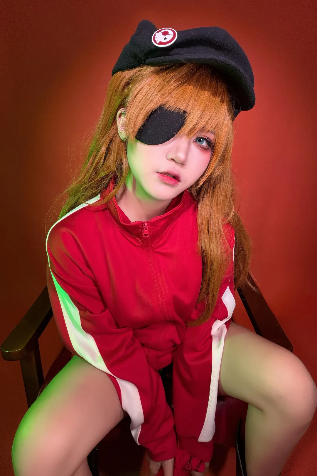 【明日香cos】红色与绿色的光影碰撞
