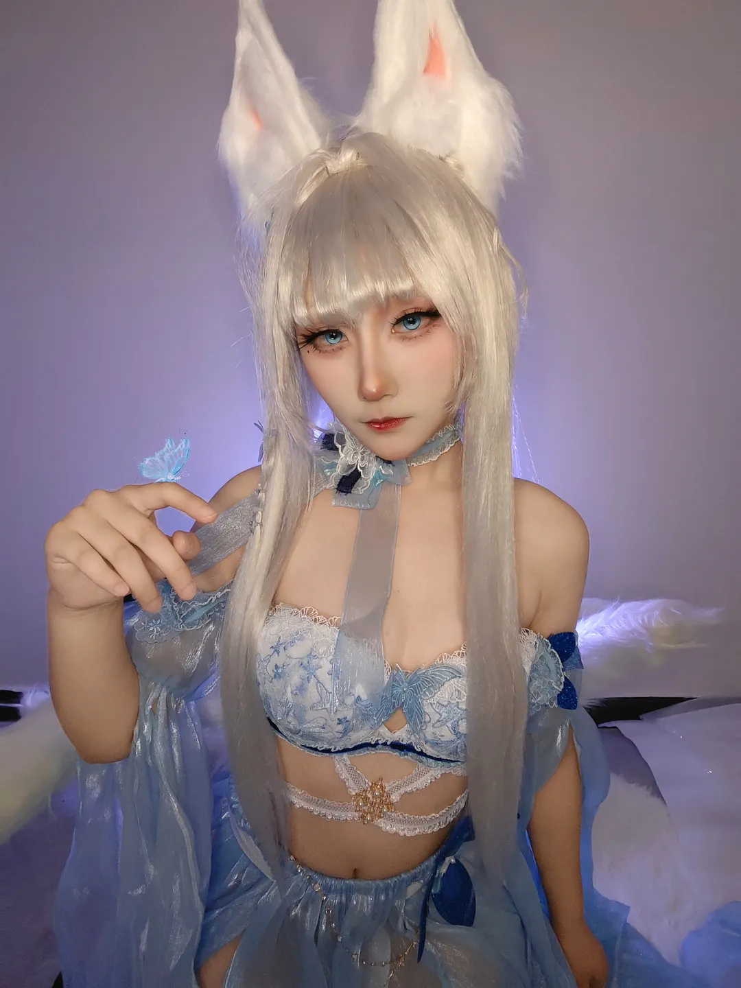 【信浓cos】碧蓝航线白狐降临，镜花水月间如梦似幻