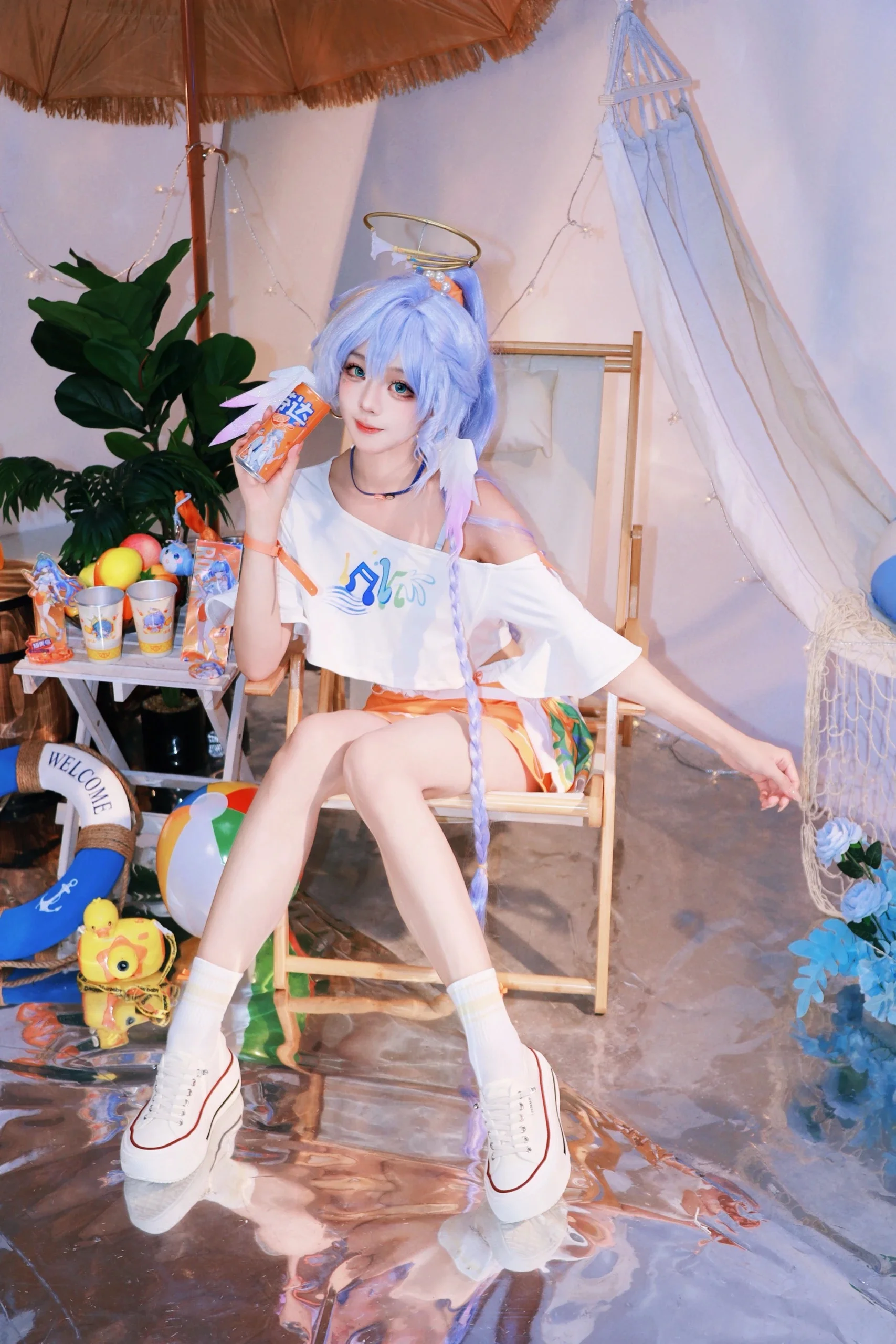 【知更鸟cos】崩坏星穹铁道，芬达汽水主题的夏日清爽演绎 - 第 1 张