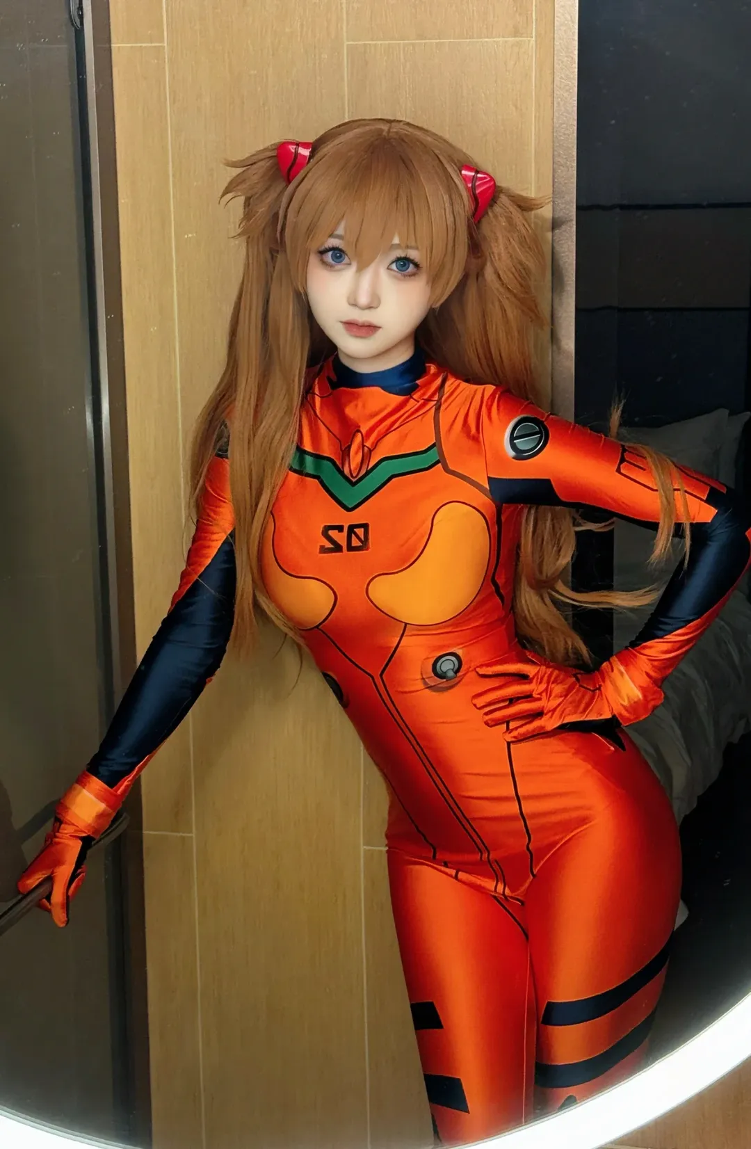 【明日香cos】新世紀福音戰士的橘色緊身衣拍攝記錄 - 第 1 張