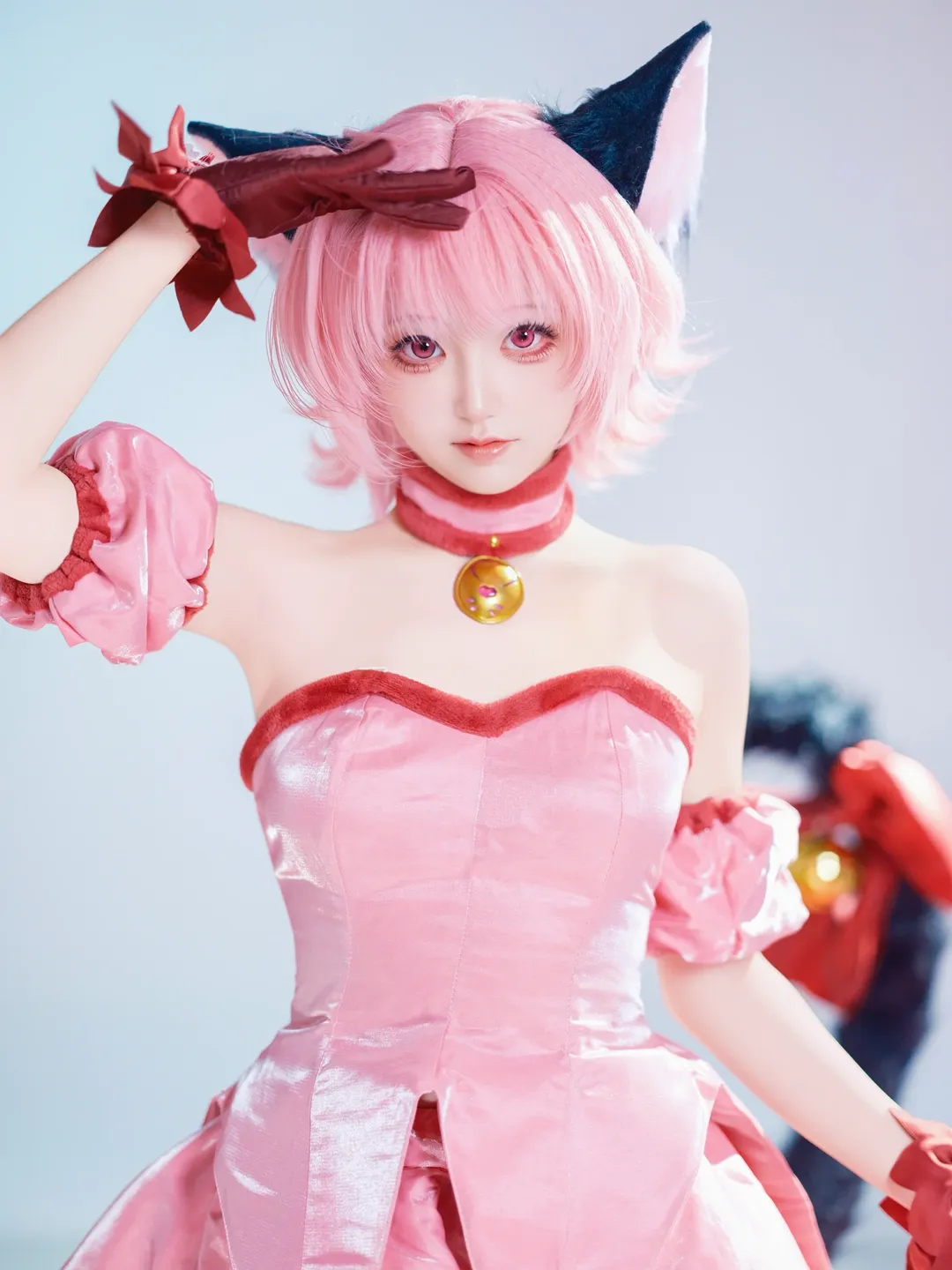 【桃宮莓cos】東京貓貓這套粉裙的拍攝細節分享