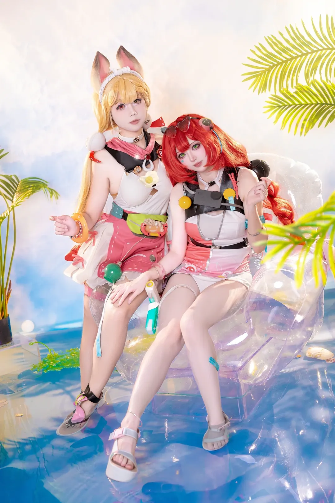 【浮波柚叶cos】绝区零爱丽丝夏日水池清凉特辑 - 第 1 张