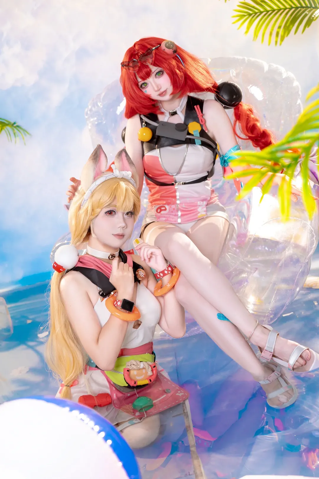 【浮波柚叶cos】绝区零爱丽丝夏日水池清凉特辑 - 第 3 张