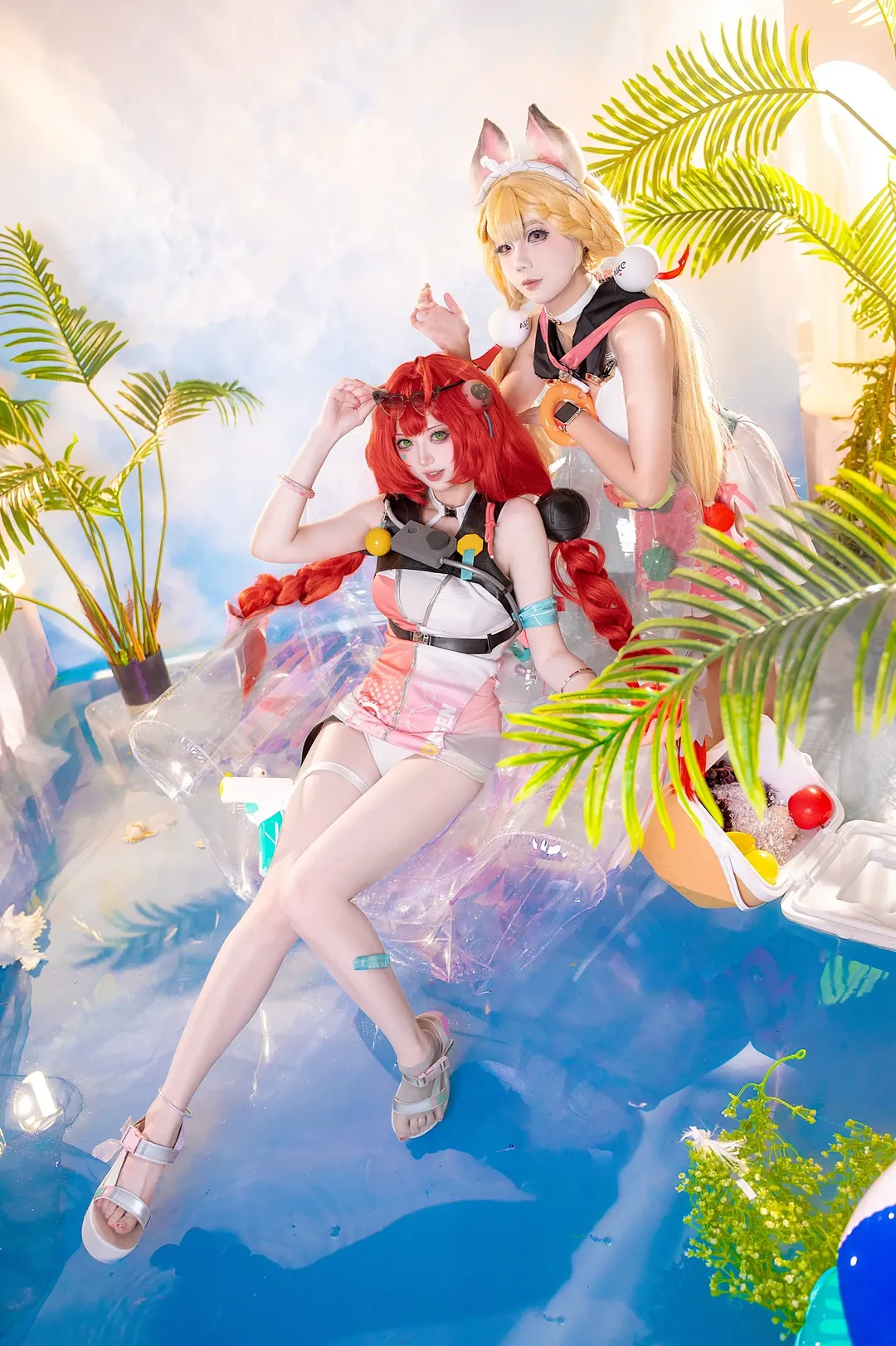 【浮波柚叶cos】绝区零爱丽丝夏日水池清凉特辑