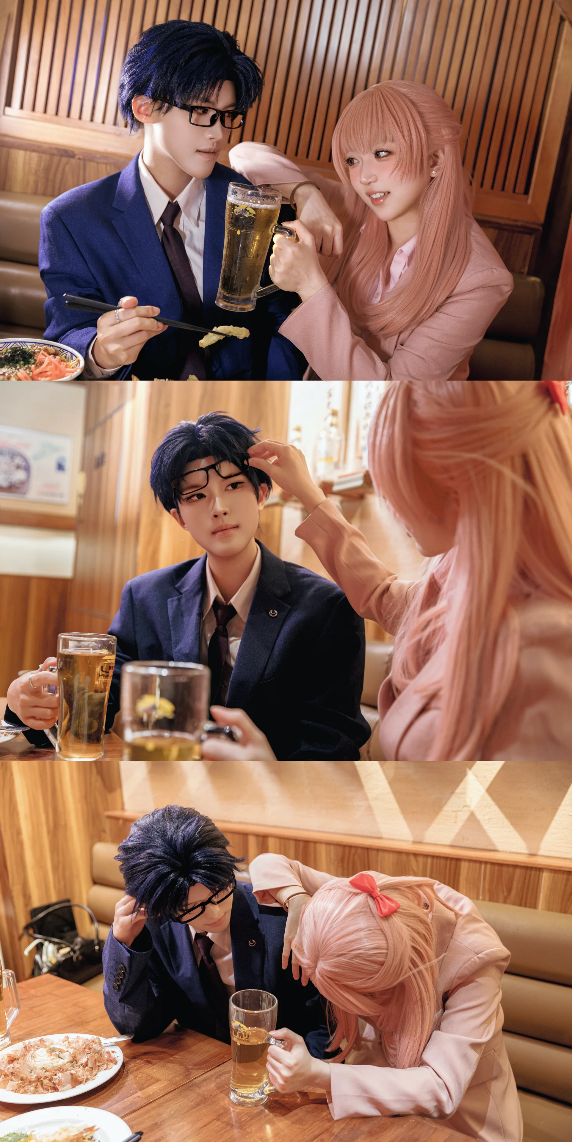 【桃瀬成海コスプレ】『ヲタクに恋は難しい』、社畜の日常に浸る微醺なアフター5 - 4 枚目