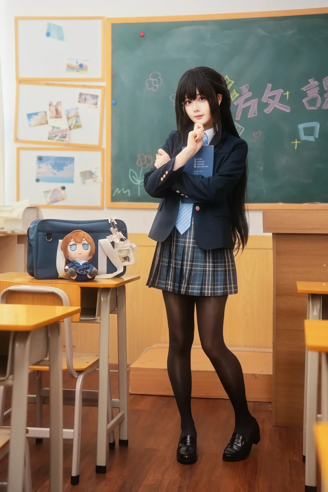 【钢铁雄心KR】这套JK校服穿搭的教室随拍