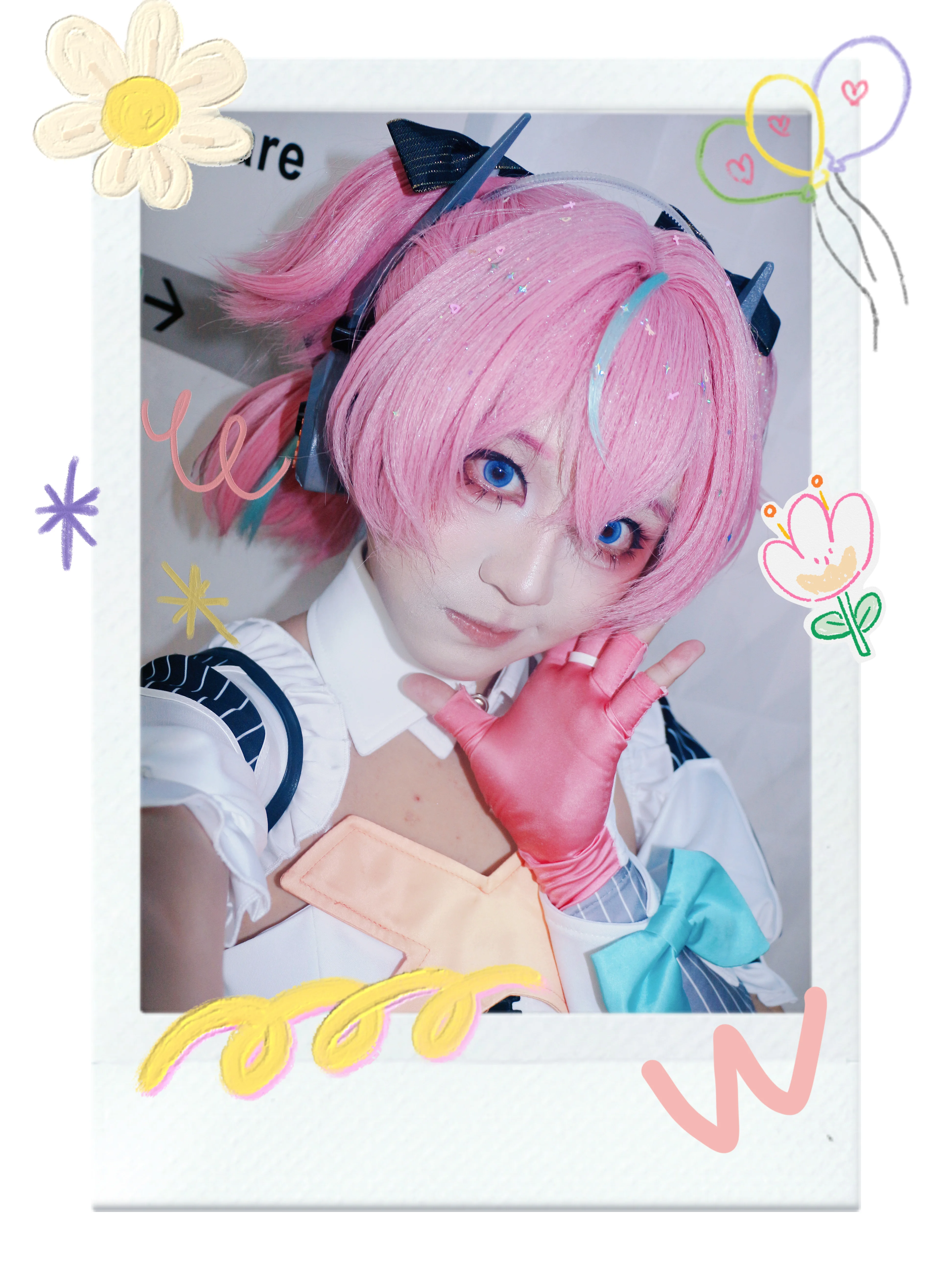 【爱芮cos】绝区零妄想天使小卡自拍 - 第 1 张