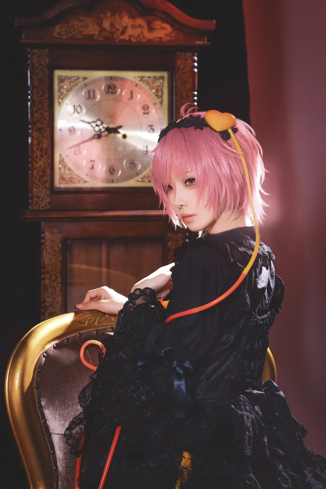 【古明地觉cos】东方project 复古钟楼下的暗黑哥特少女