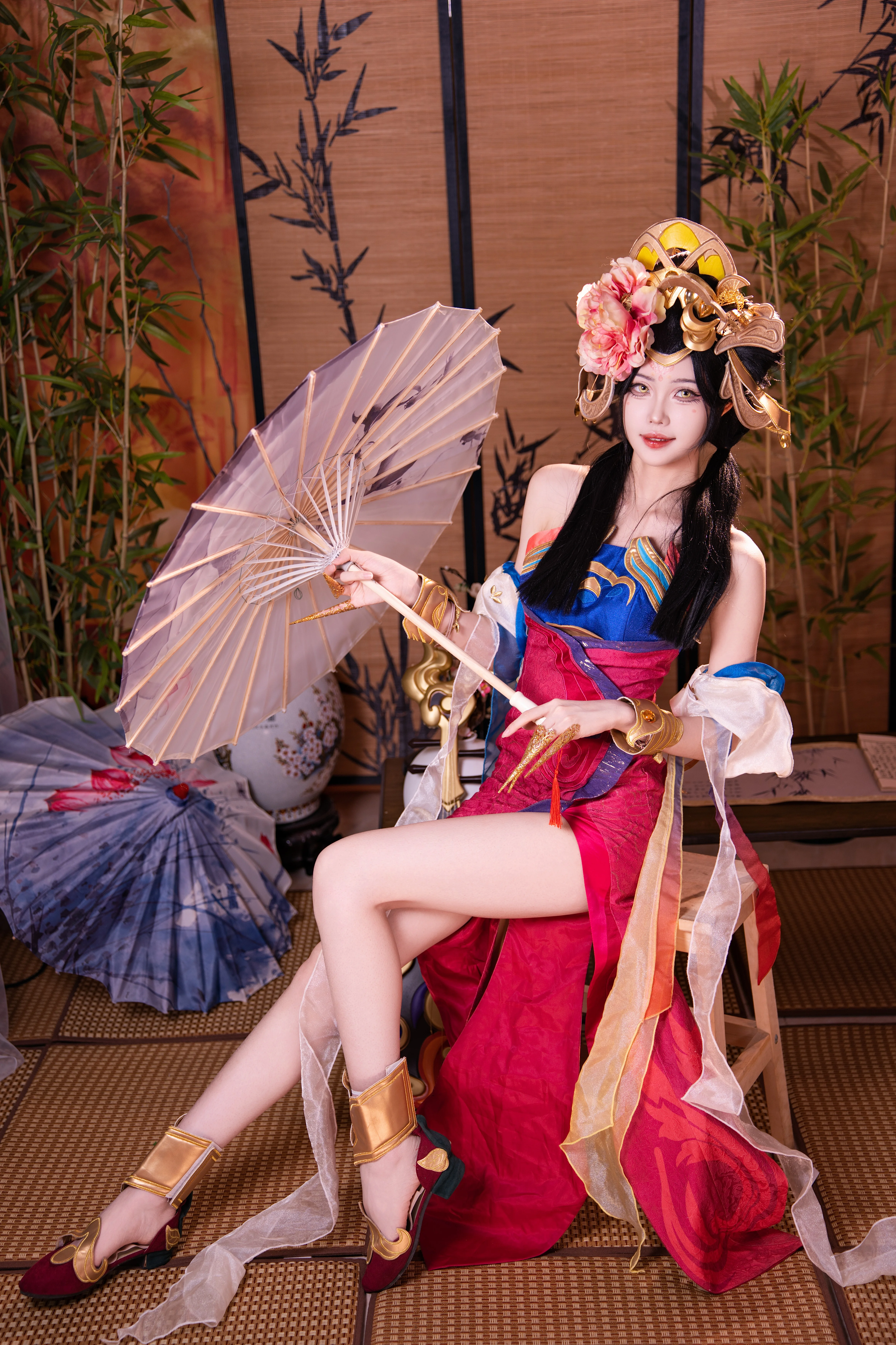 【杨玉环cos】云想衣裳花想容，再现王者峡谷的惊鸿一面 - 第 2 张