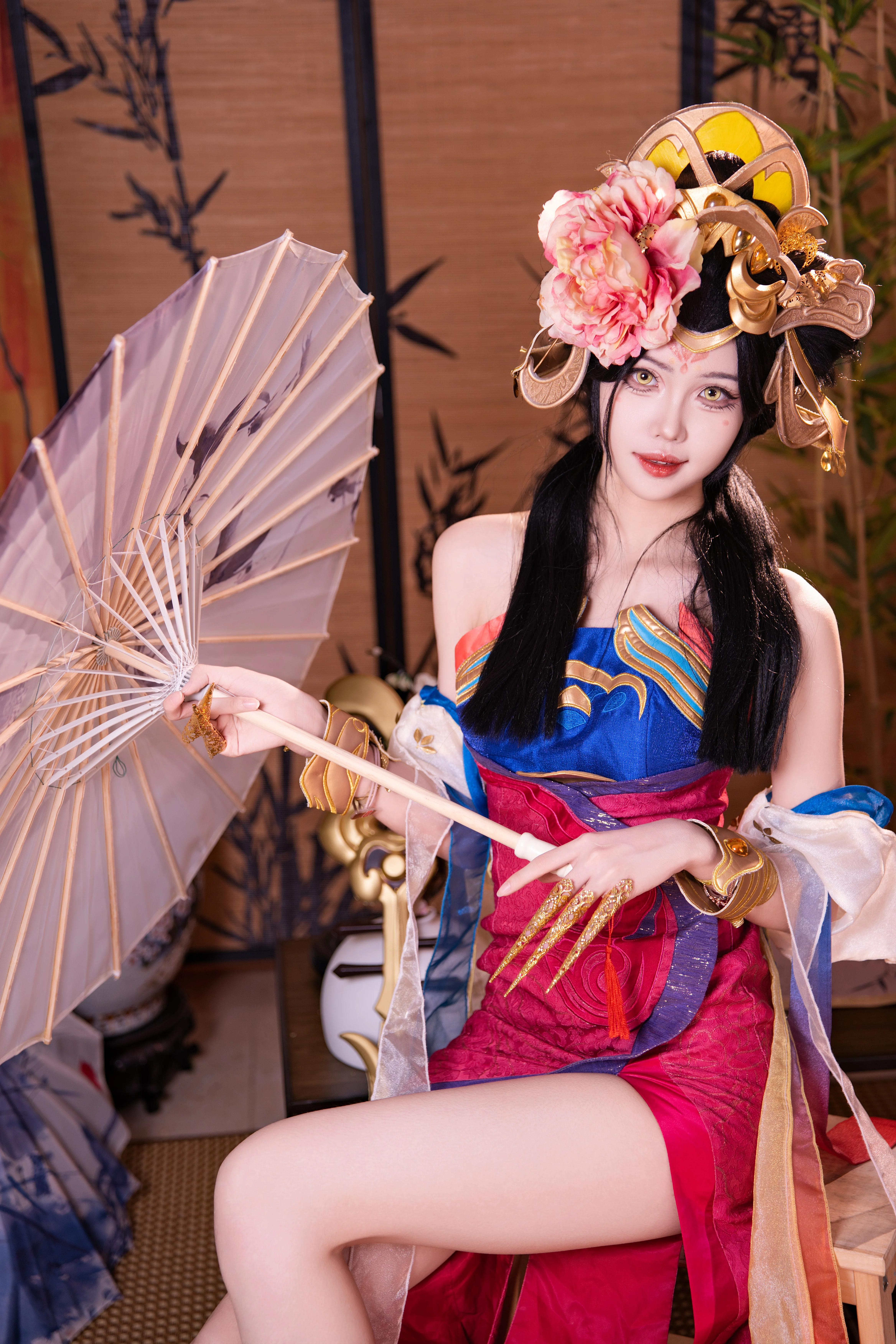 【杨玉环cos】云想衣裳花想容，再现王者峡谷的惊鸿一面 - 第 4 张