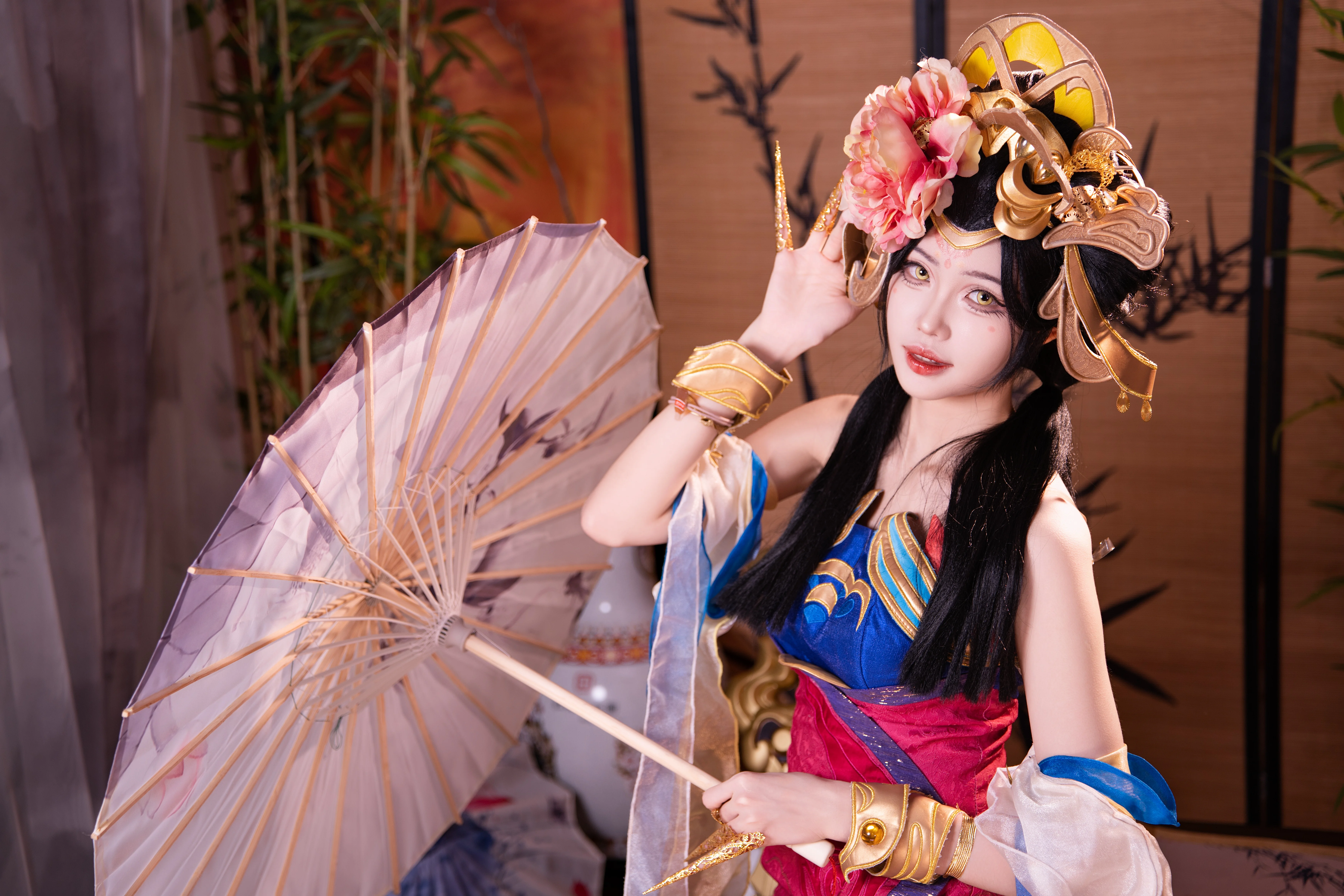 【杨玉环cos】云想衣裳花想容，再现王者峡谷的惊鸿一面 - 第 6 张