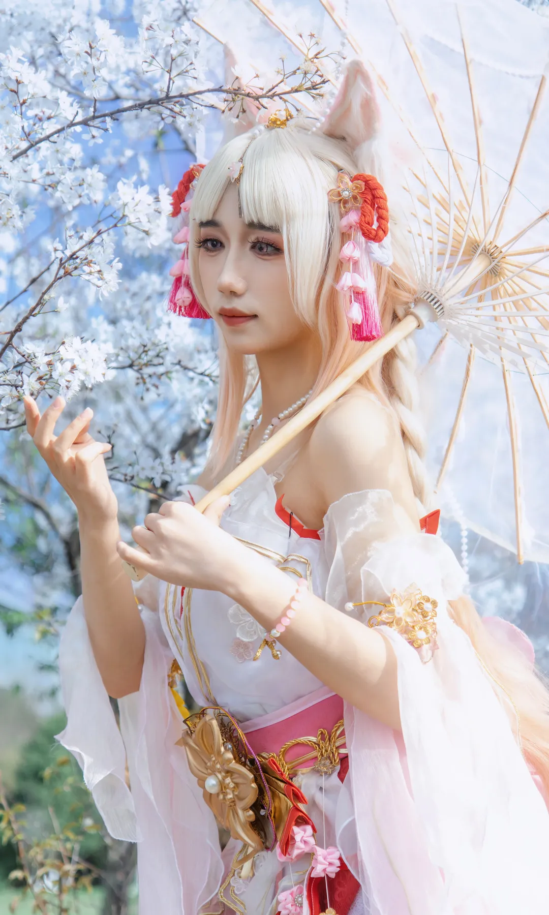 【胡桃cos】永劫无间胡桃樱云天女青龙湖春日拍摄 - 第 1 张