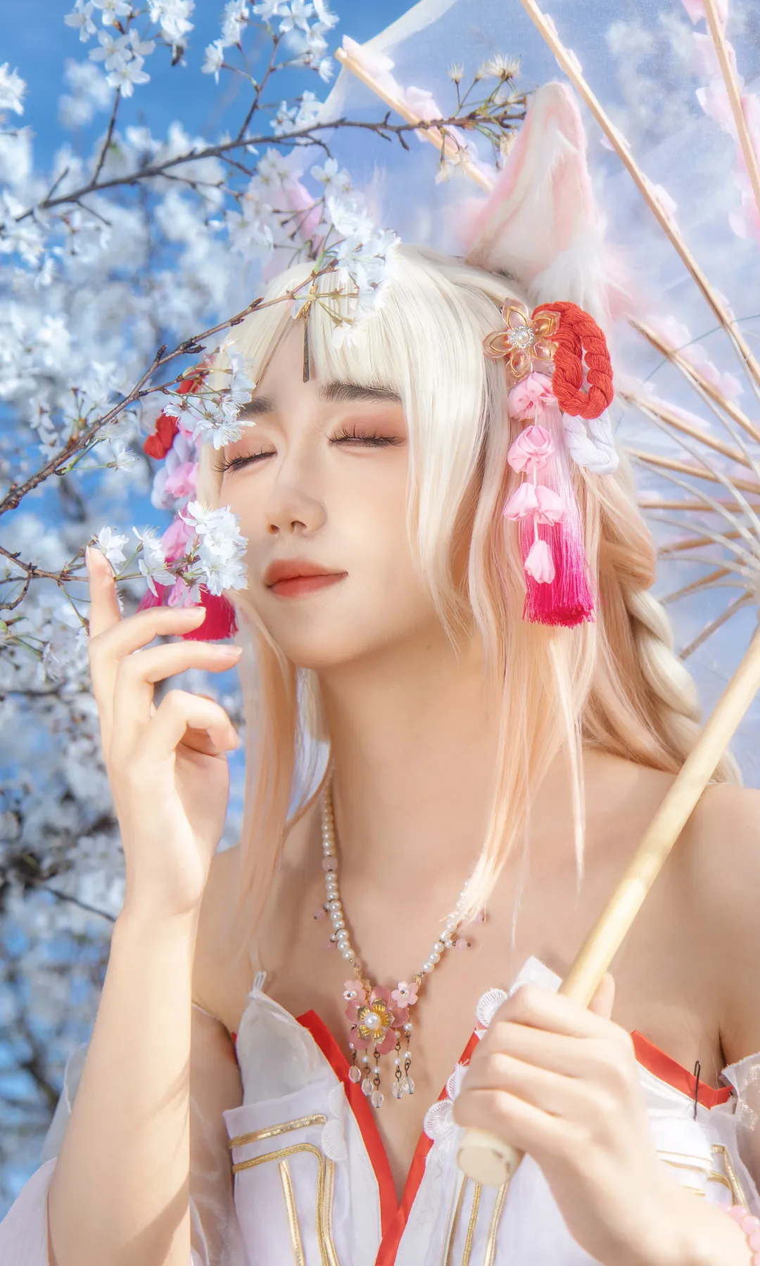【胡桃cos】永劫无间胡桃樱云天女青龙湖春日拍摄 - 第 2 张