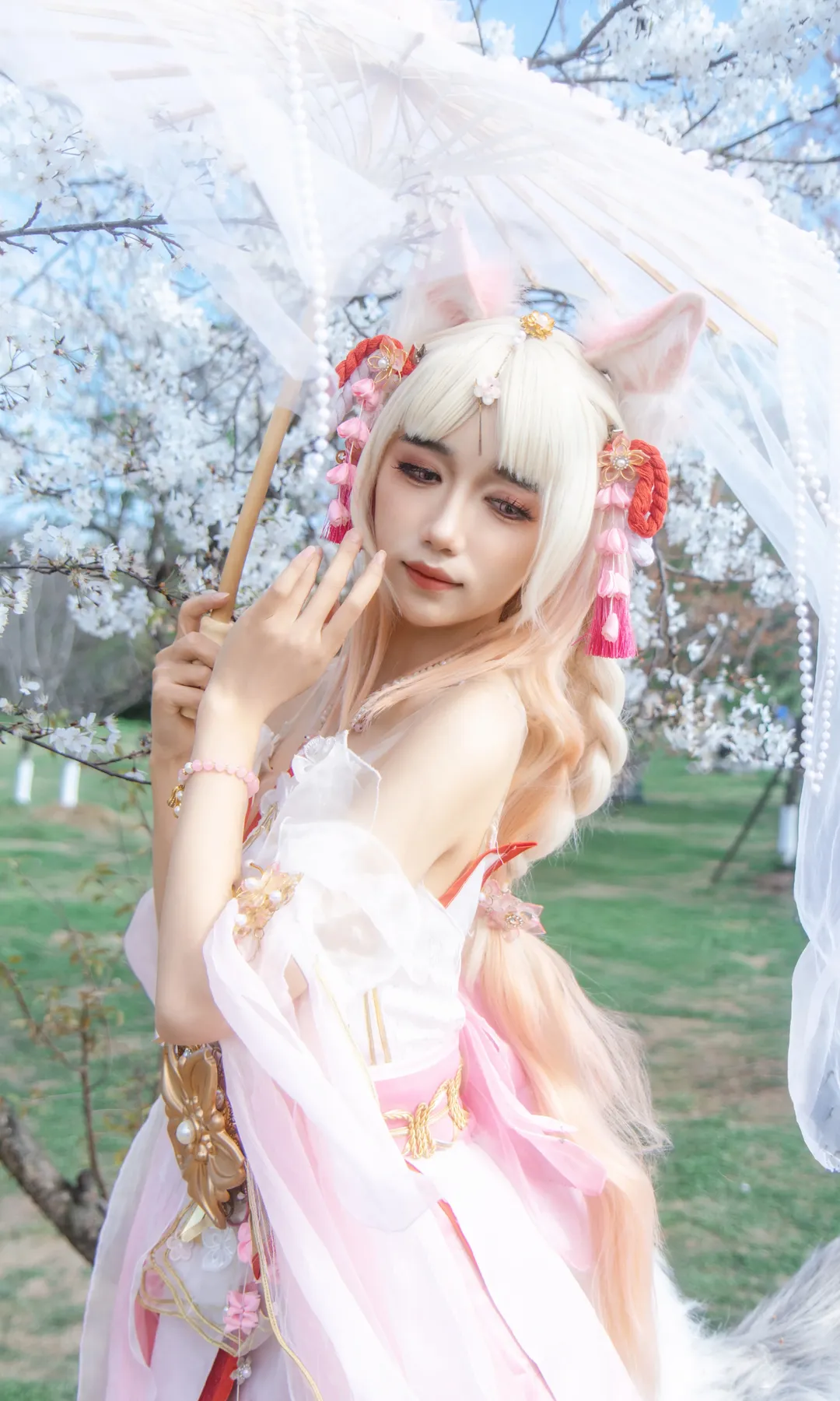 【胡桃cos】永劫无间胡桃樱云天女青龙湖春日拍摄 - 第 3 张