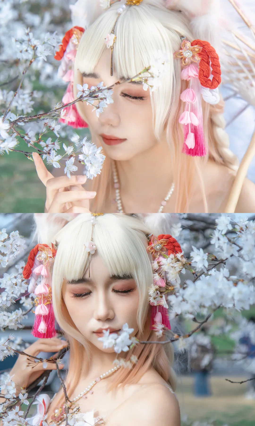【胡桃cos】永劫无间胡桃樱云天女青龙湖春日拍摄 - 第 4 张