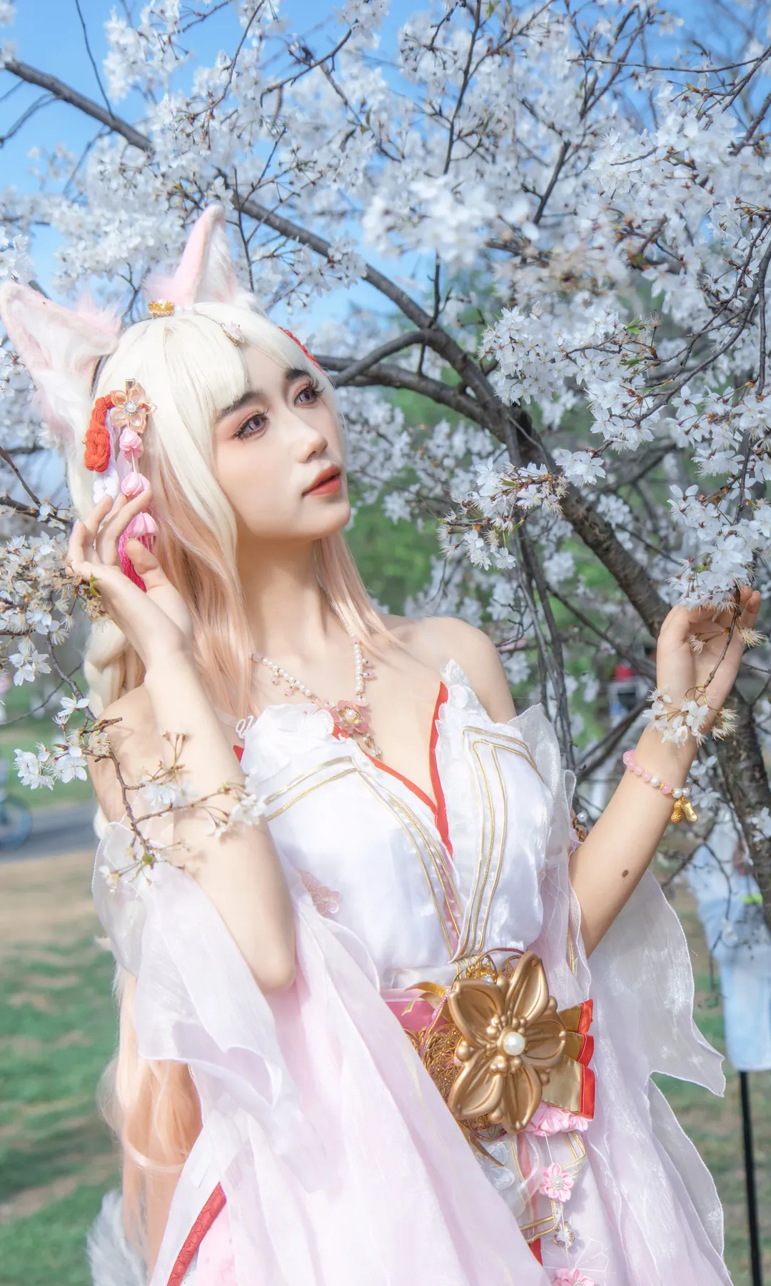 【胡桃cos】永劫无间胡桃樱云天女青龙湖春日拍摄 - 第 5 张
