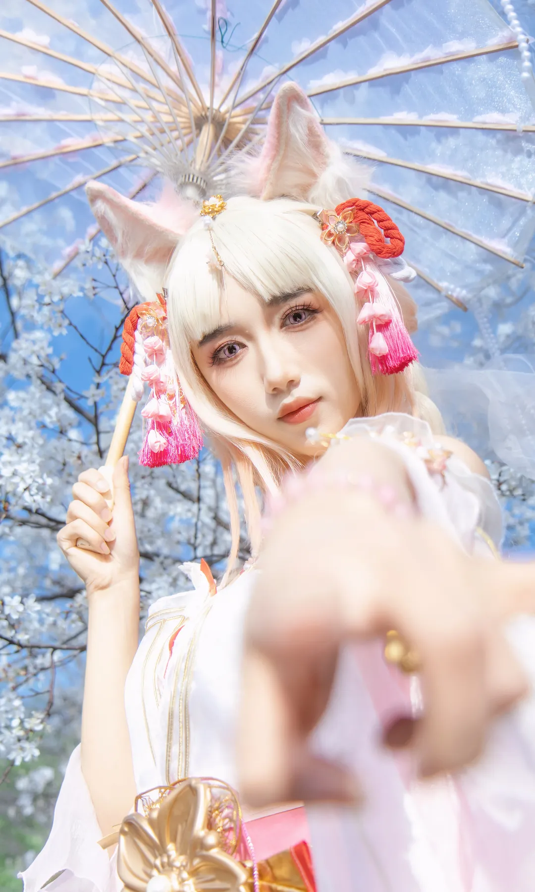【胡桃cos】永劫无间胡桃樱云天女青龙湖春日拍摄 - 第 6 张
