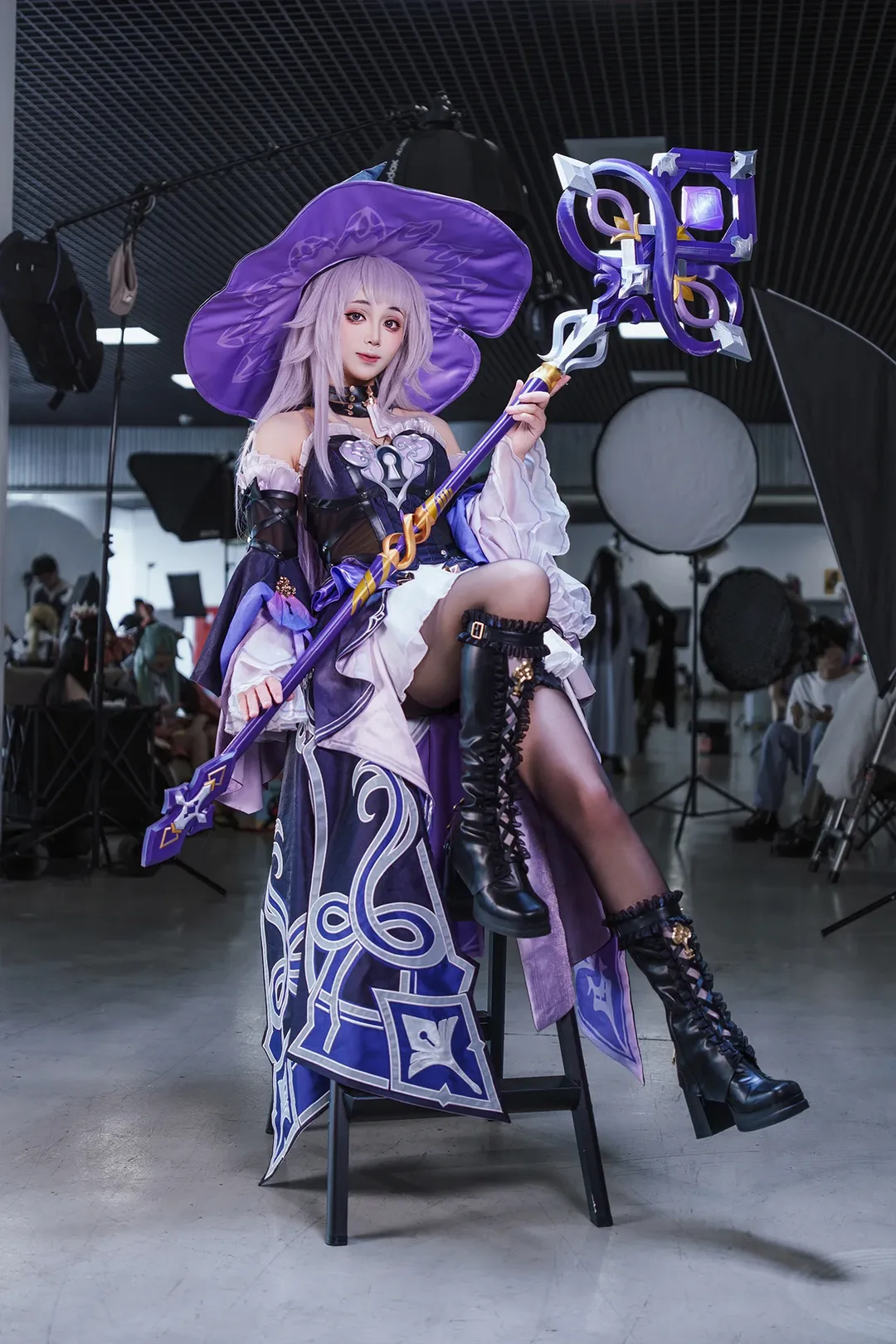 【大黑塔cos】崩坏星穹铁道的魔法少女，帽子尖尖的