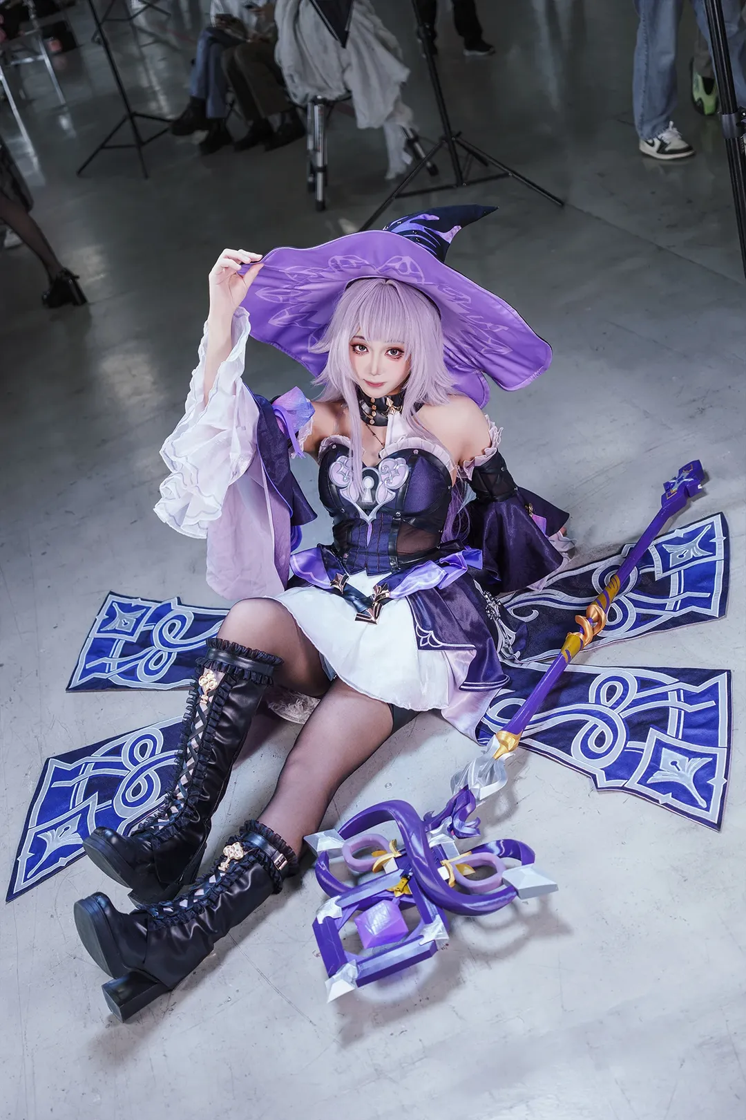 【大黑塔cos】崩坏星穹铁道的魔法少女，帽子尖尖的 - 第 3 张