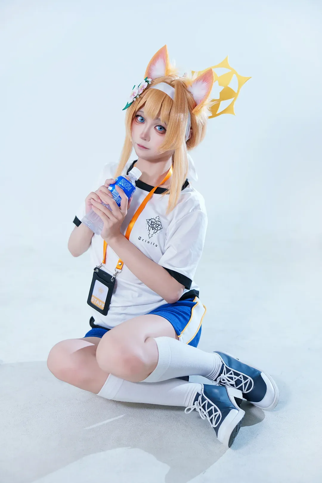【玛丽cos】蔚蓝档案体操服玛丽，Sensai一起运动吧 - 第 2 张
