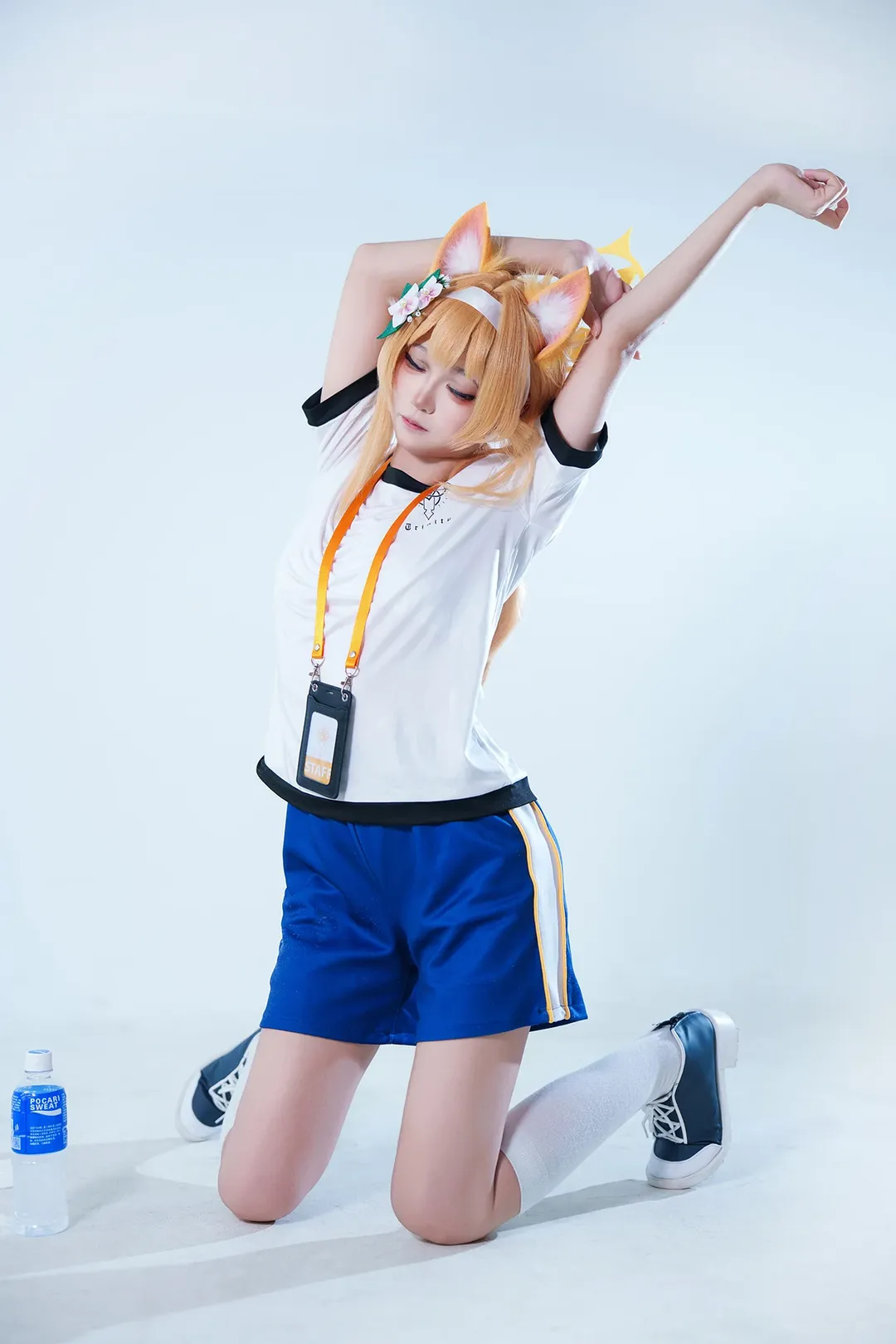 【玛丽cos】蔚蓝档案体操服玛丽，Sensai一起运动吧 - 第 4 张