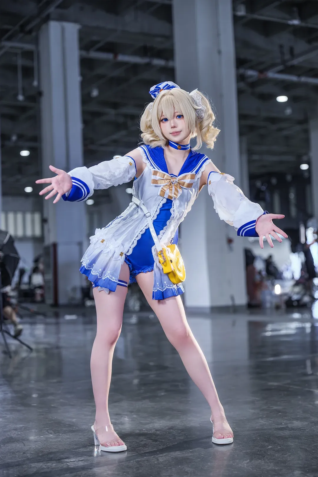 【芭芭拉cos】原神夏日水着，治愈系闪耀登场 - 第 3 张