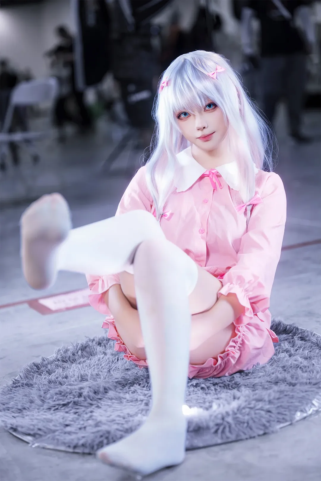 【Izumi Sagiri cosplay】Eromanga Sensei: Cute Pink Convention Photos Bringing the Illustrator Little Sister to Life - Image 1