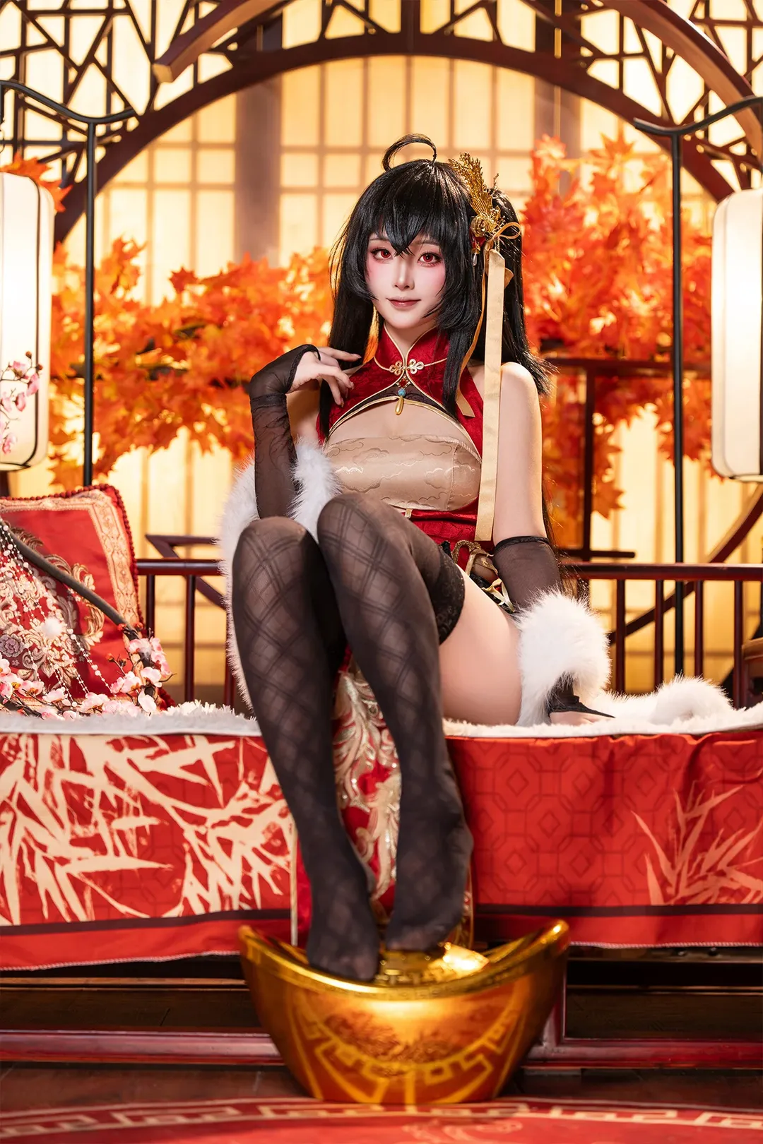 【大凤cos】碧蓝航线新春旗袍，愿得长如此