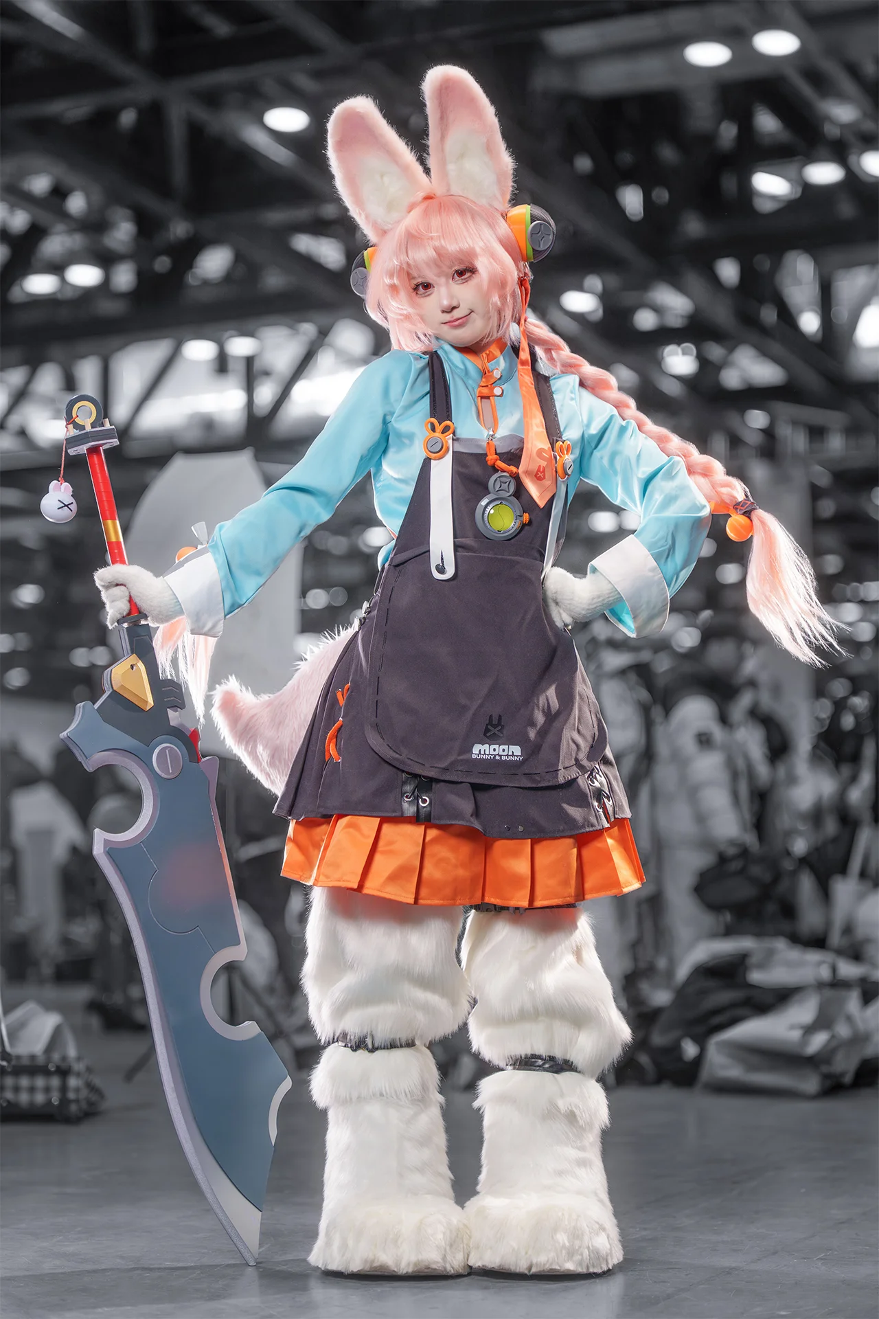【照cos】绝区零里的兔耳少女，今天也是元气满满的一天 - 第 3 张