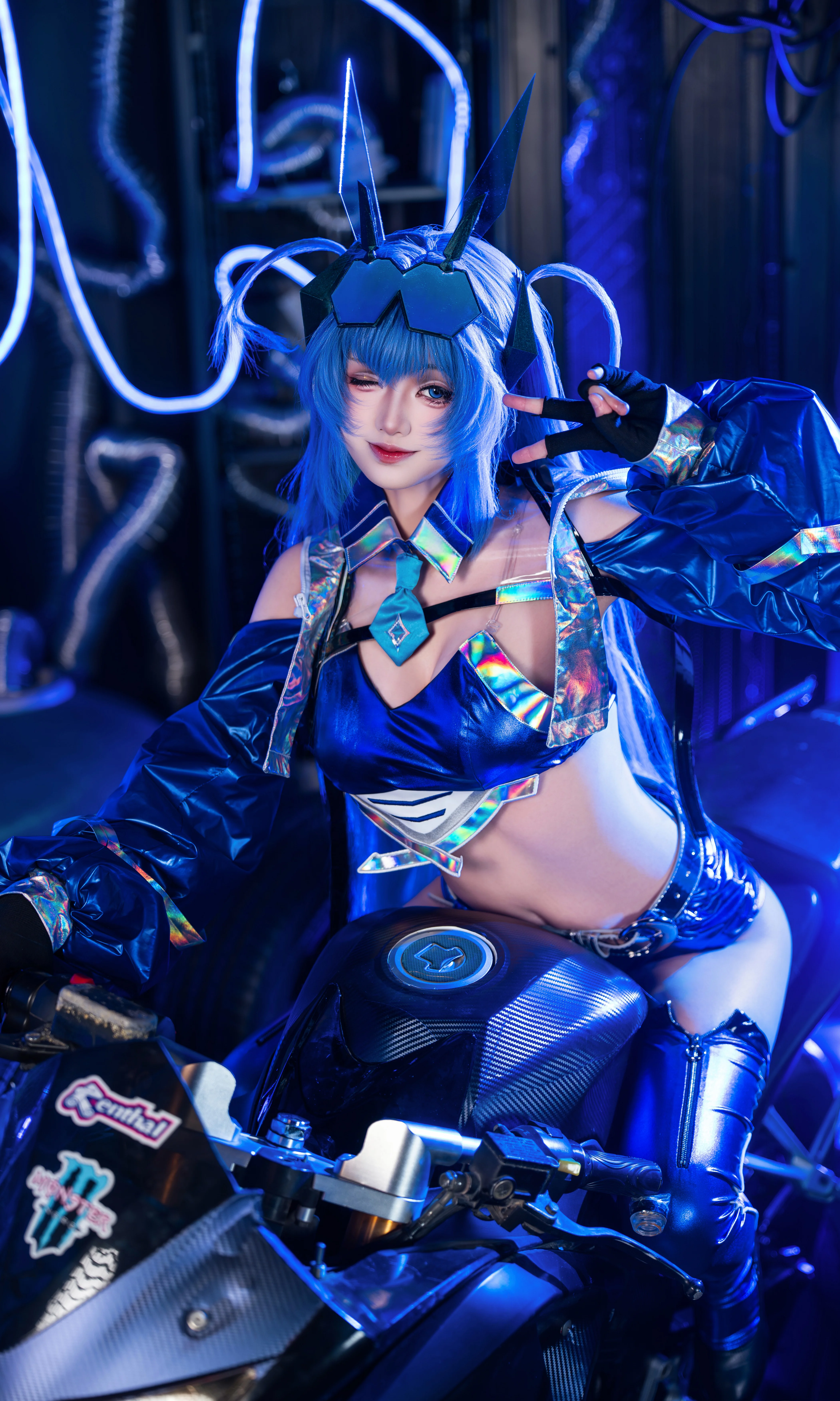 【新澤西cos】碧藍航線賽車服，歡迎指揮官上車！ - 第 1 張