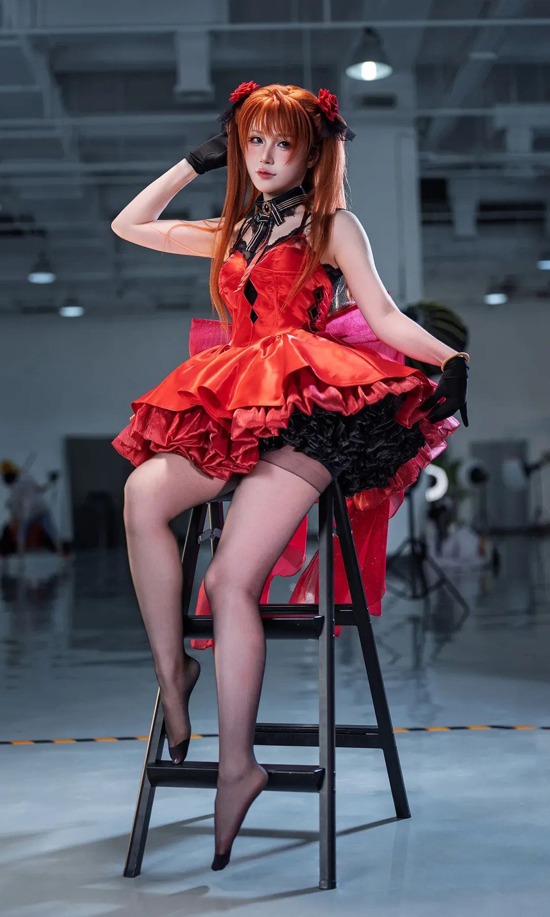【明日香cos】新世纪福音战士与胜利女神联动，红黑配色的场照记录 - 第 3 张