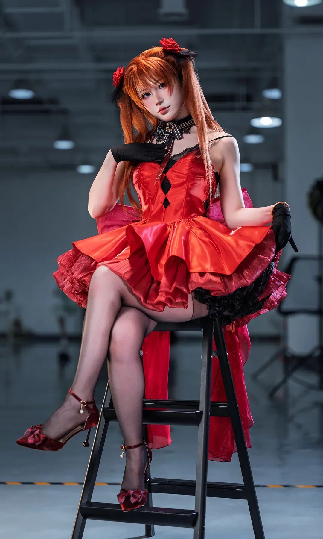 【明日香cos】新世纪福音战士中的红色战衣时刻