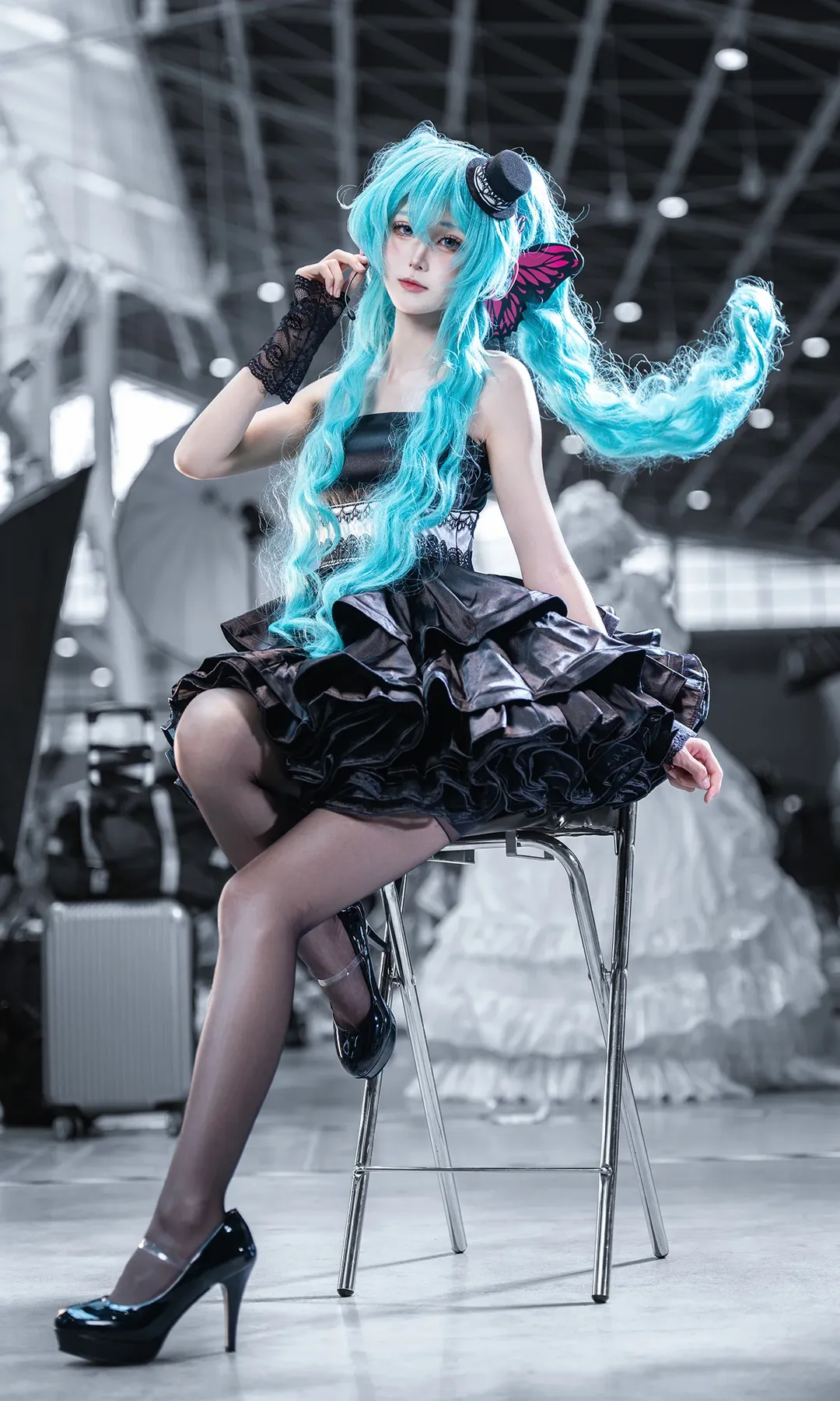 【初音未来cos】做一只永不凋谢的电子蝴蝶 - 第 1 张
