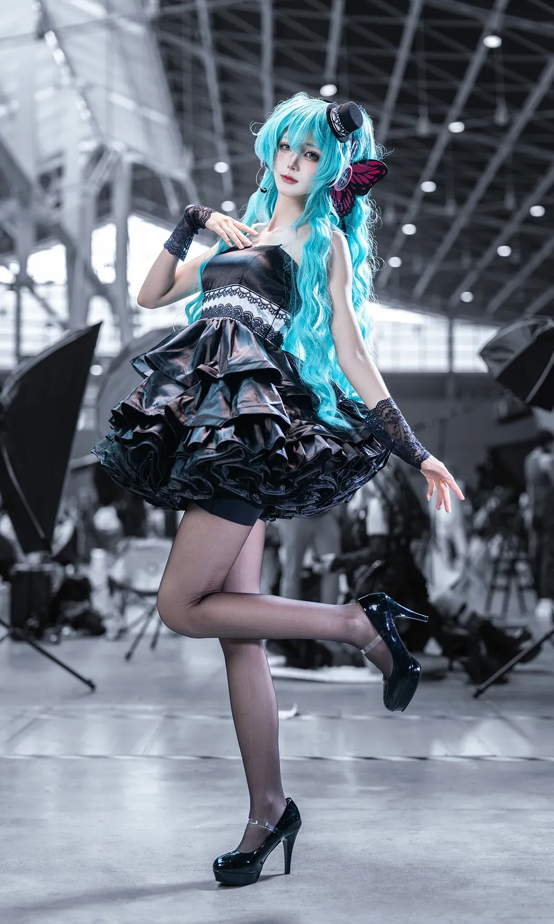 【初音未来cos】做一只永不凋谢的电子蝴蝶 - 第 2 张