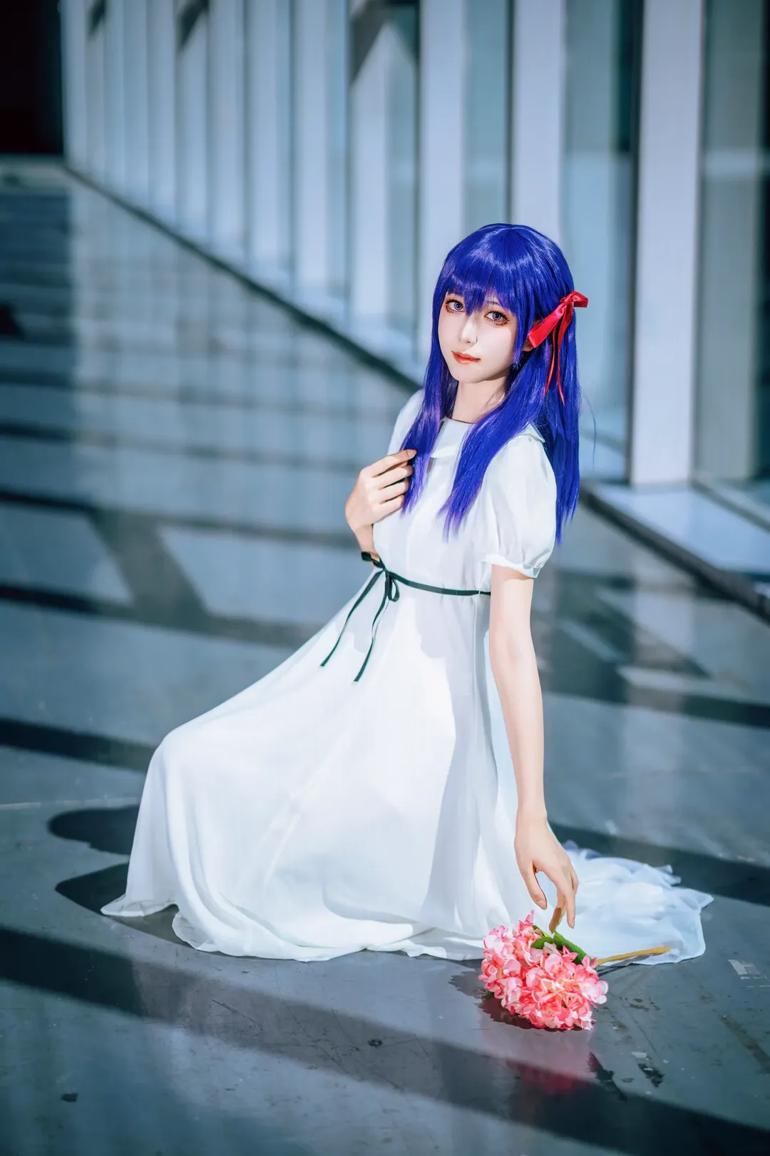 【间桐樱cos】fate fgo 在广州CICF漫展白裙场照分享 - 第 4 张
