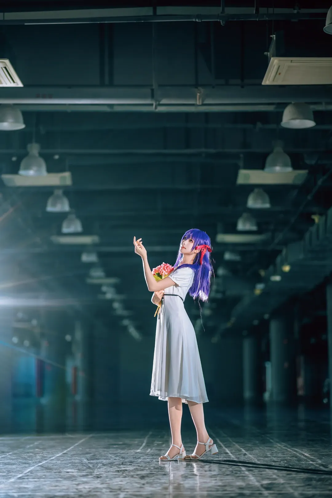 【间桐樱cos】fate fgo 在广州CICF漫展白裙场照分享 - 第 5 张