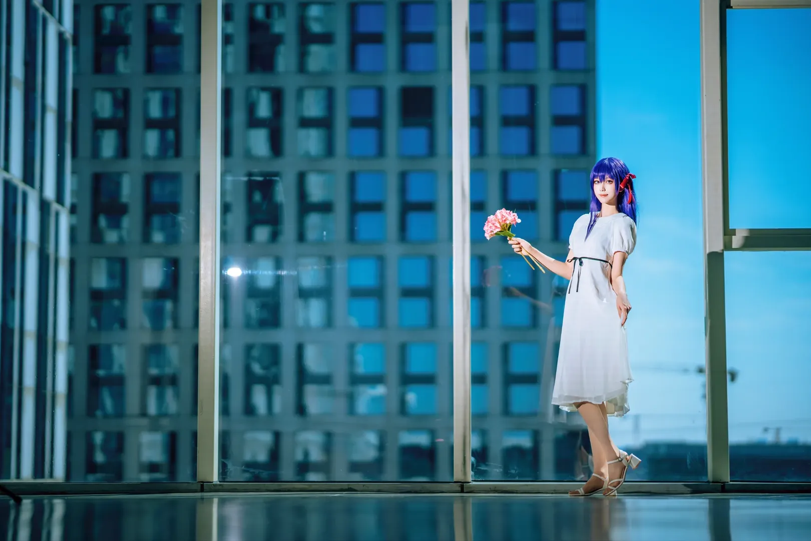 【间桐樱cos】fate fgo 在广州CICF漫展白裙场照分享 - 第 9 张