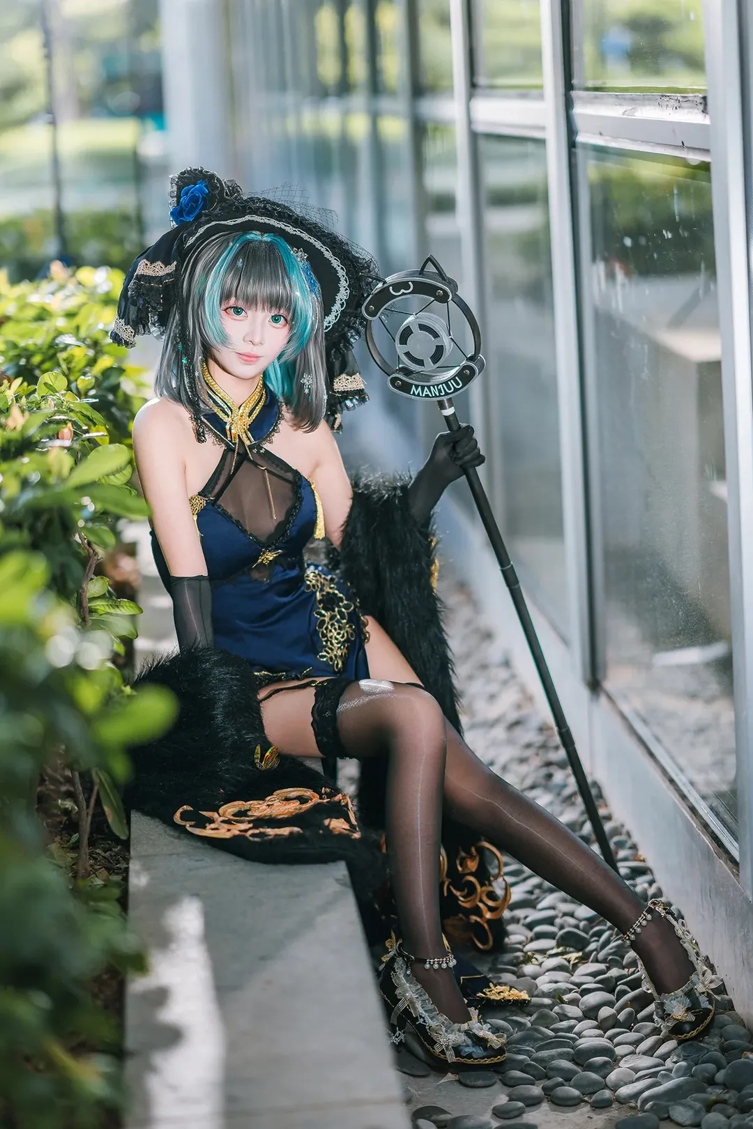 【柴郡cos】碧蓝航线旗袍版，场外实拍分享 - 第 4 张