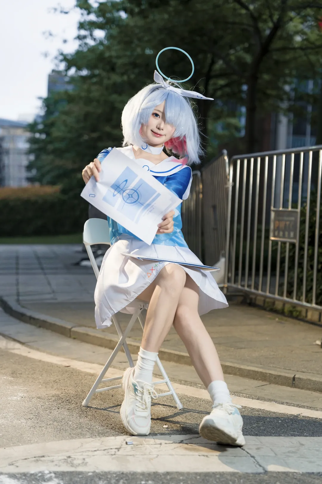 【阿罗娜cos】蔚蓝档案蓝色恶魔，萤火虫漫展巡游记录 - 第 2 张